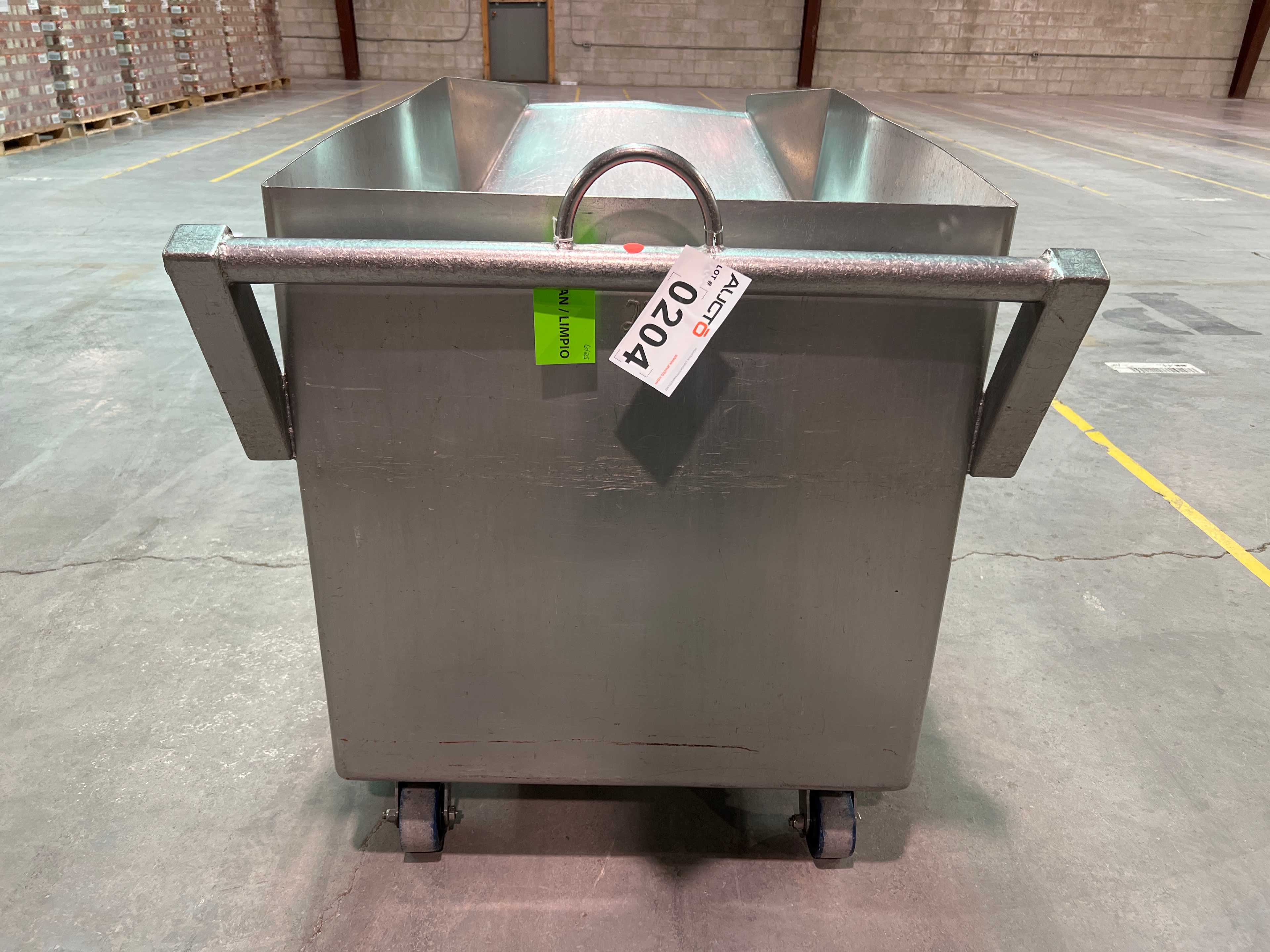 Stainless Steel Dump Cart Hopper - ROLLING CARTS