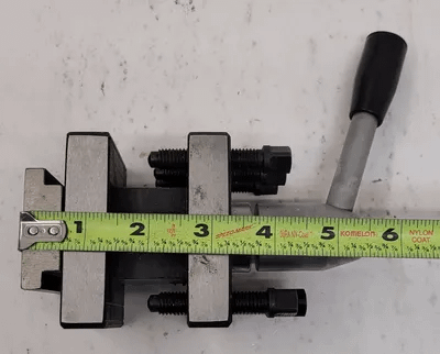 4-WAY LATHE TOOL POST H: 6-3/4” OVERALL W: 3.15IN L: 3.15IN GAP: 1-1/4IN BASE: .72IN - MACHINE TOOLING