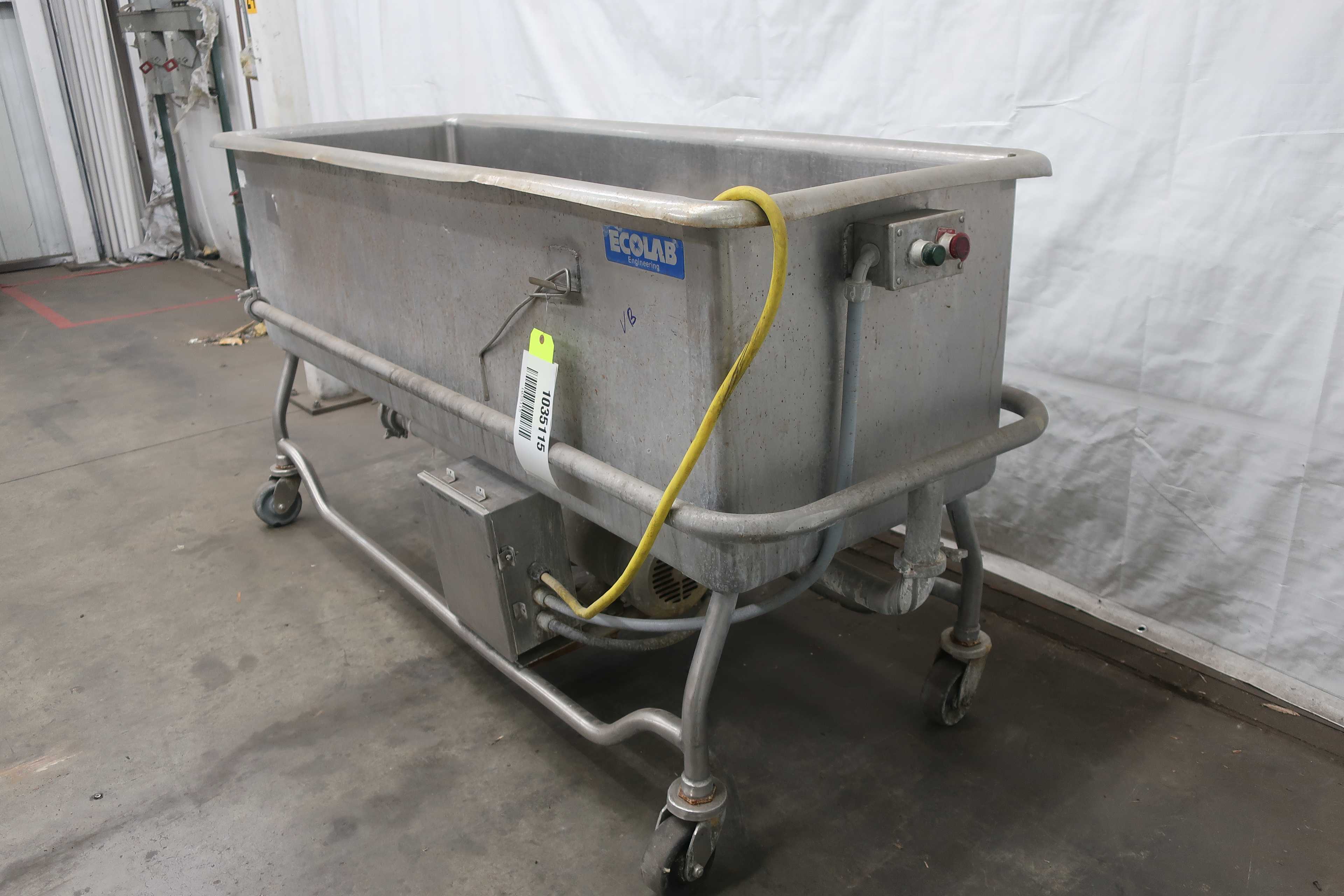 STAINLESS STEEL WASH TUB - CLEANING EQUIPMENT