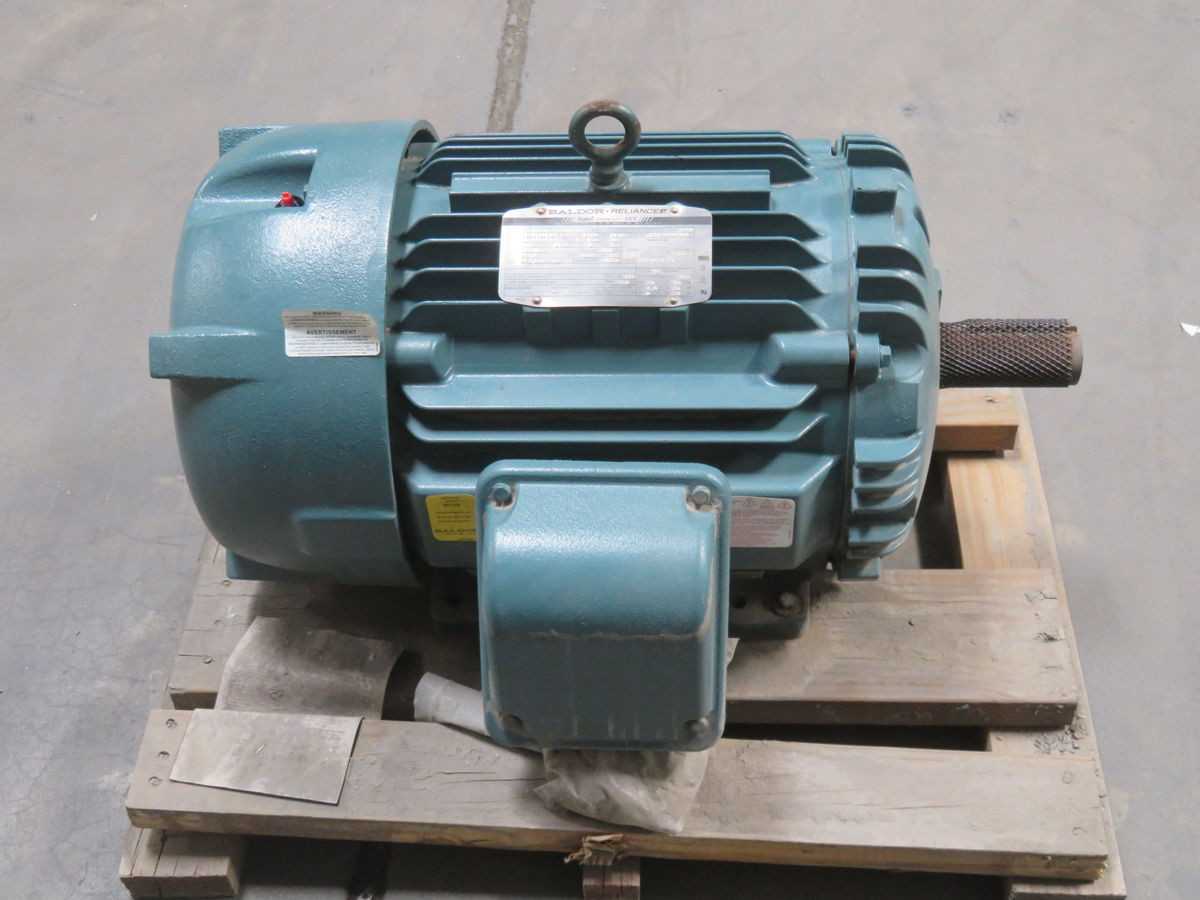 BALDOR ECP4103T AC MOTOR, 25 HP, 1775 RPM, 230/460V, 60 HZ, TEFC ENCL, NEMA DESIGN B - AC MOTOR