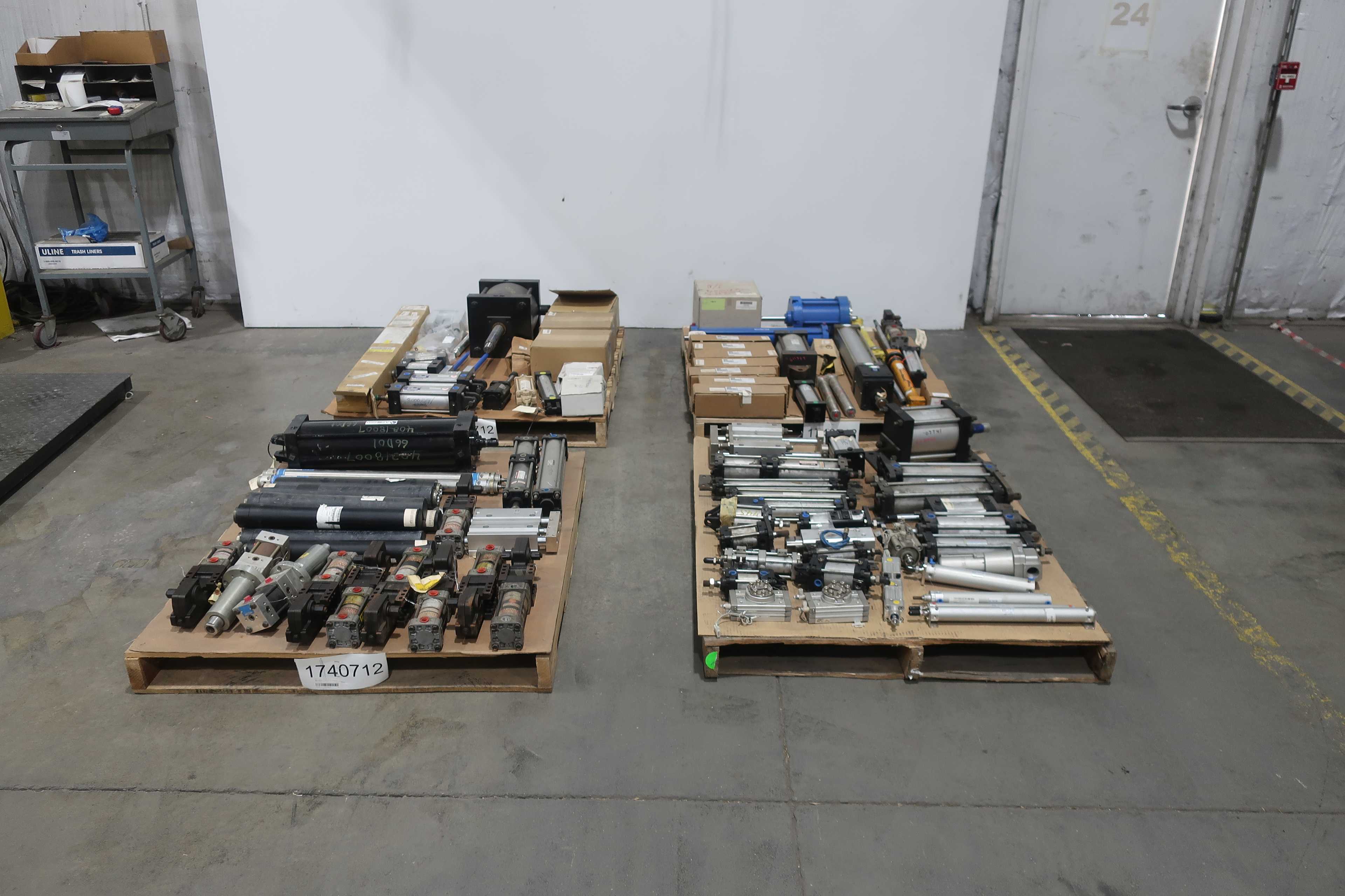 SKU 1740712 - 4 PALLETS OF ASSORTED PNEUMATIC REPLACEMENT PARTS - PNEUMATIC PARTS