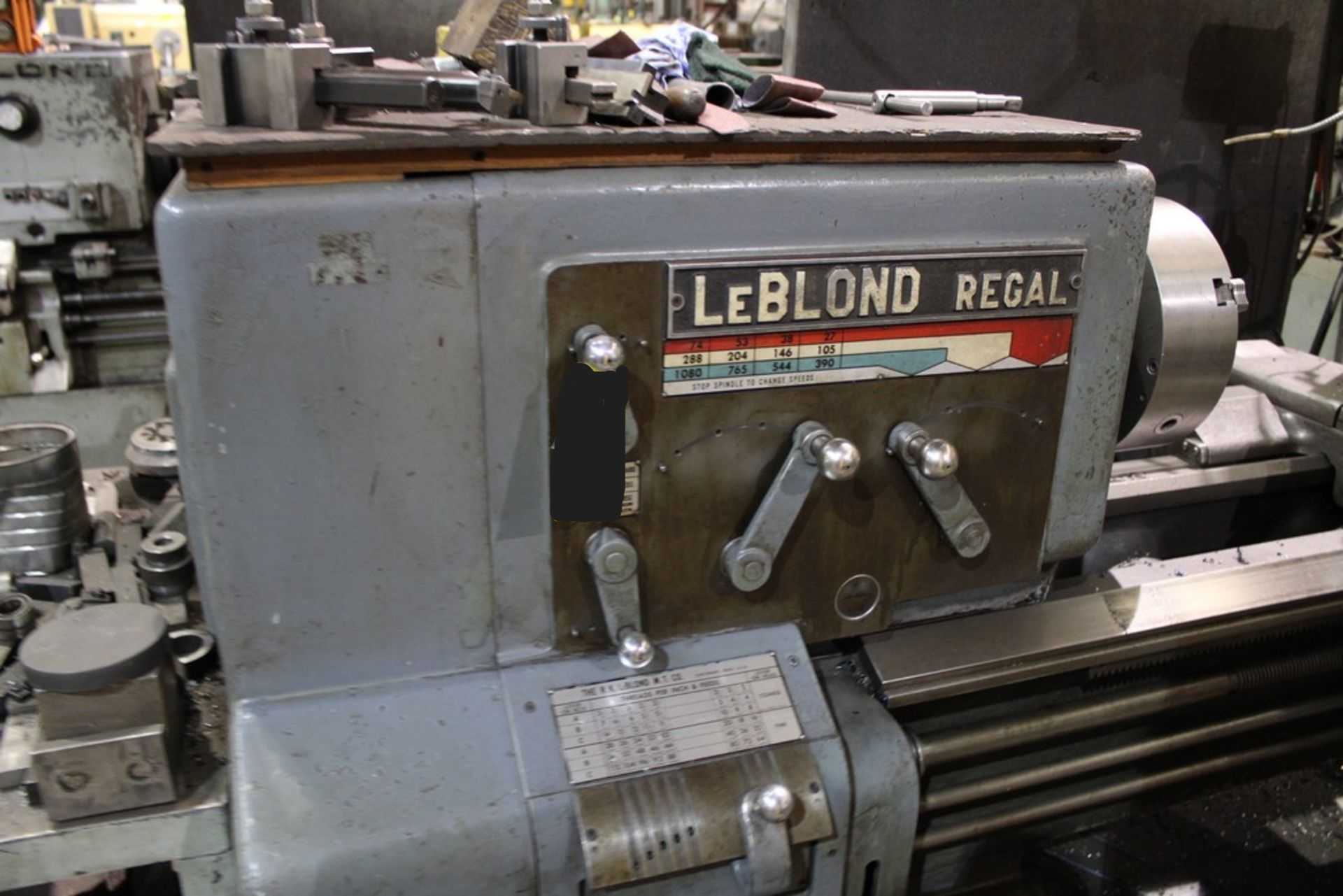 LEBLOND F21 REGAL ENGINE LATHE 22.25" SWING X 72" CTRS 10HP 27-1080 RPM DRO - MANUAL LATHES