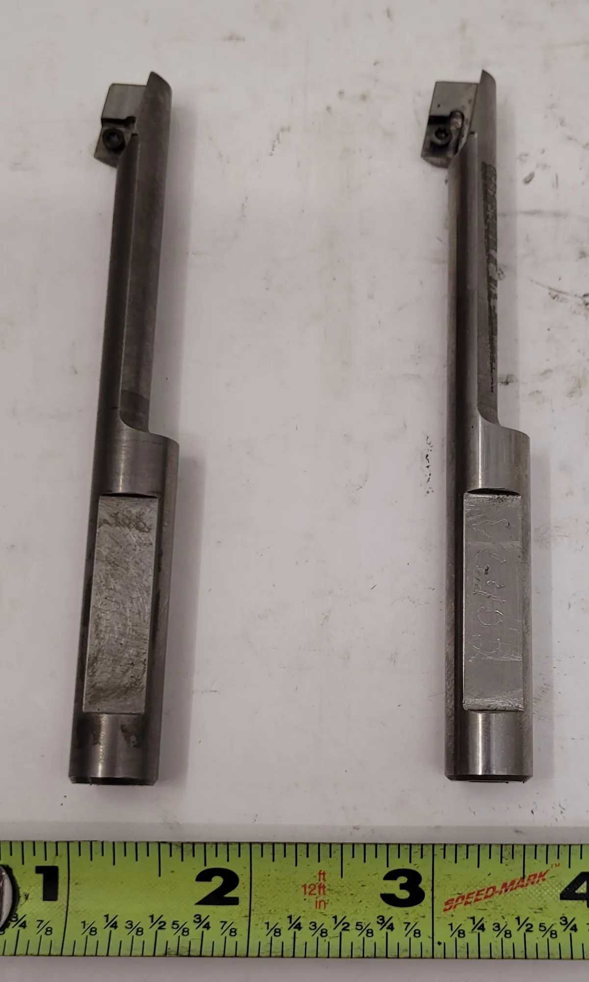 VERMONT INDEXABLE TOOLING CARBIDE INSERT TOOL V6102 (SET OF 2) 4.36" OAL, .5" SHANK DIA. - MACHINE TOOLING