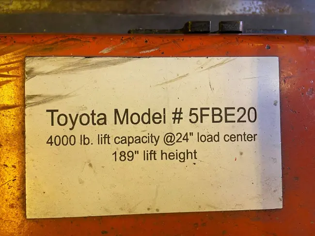 TOYOTA 5FBE20 COUNTERBALANCE FORKLIFT - undefined