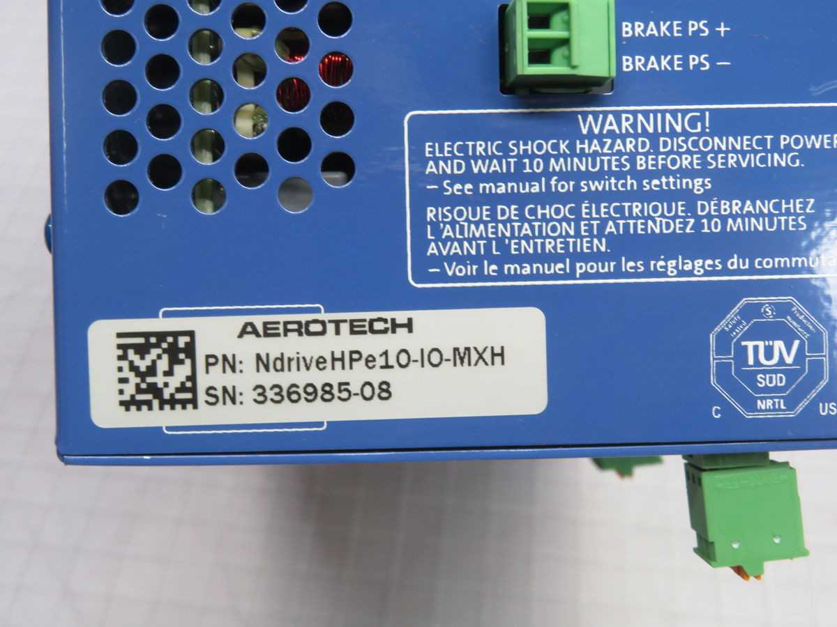 AEROTECH NDRIVEHPE10-IO-MXH SERVO DRIVE, 5A CONT/10A PEAK CURRENT, 115/230V IN, 8DI/4DO/2AI/2AO - SERVO DRIVES