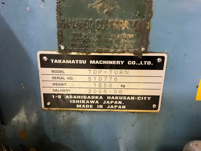 2005 TAKAMATSU TOP-T CNC LATHE - undefined
