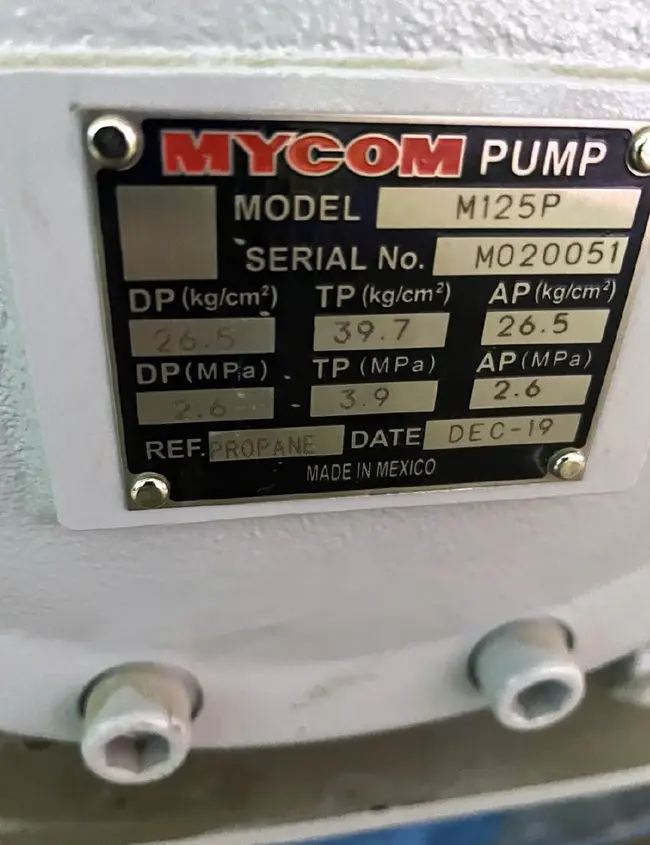 2019 MYCOM PUMP M125P CENTRIFUGAL PUMP - undefined