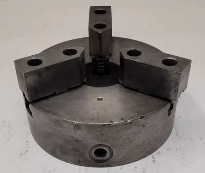 BISON LATHE CHUCK, 10" 3 JAW, 3" THROUGH HOLE - MACHINE TOOLING