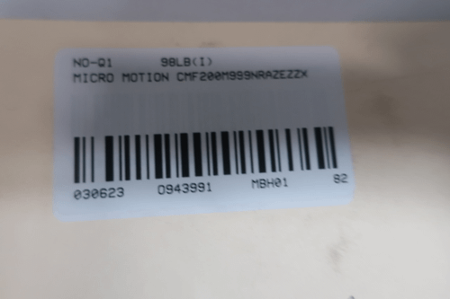 SKU 943991 - MICRO MOTION CMF200M999NRAZEZZX MASS FLOW SENSOR 2IN - SENSORS