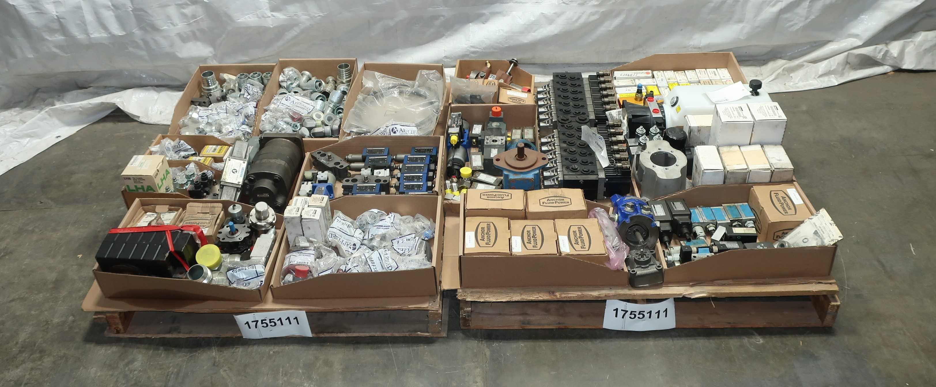 SKU 1755111 - 2 PALLETS OF ASSORTED HYDRAULICS PARTS - HYDRAULIC PARTS