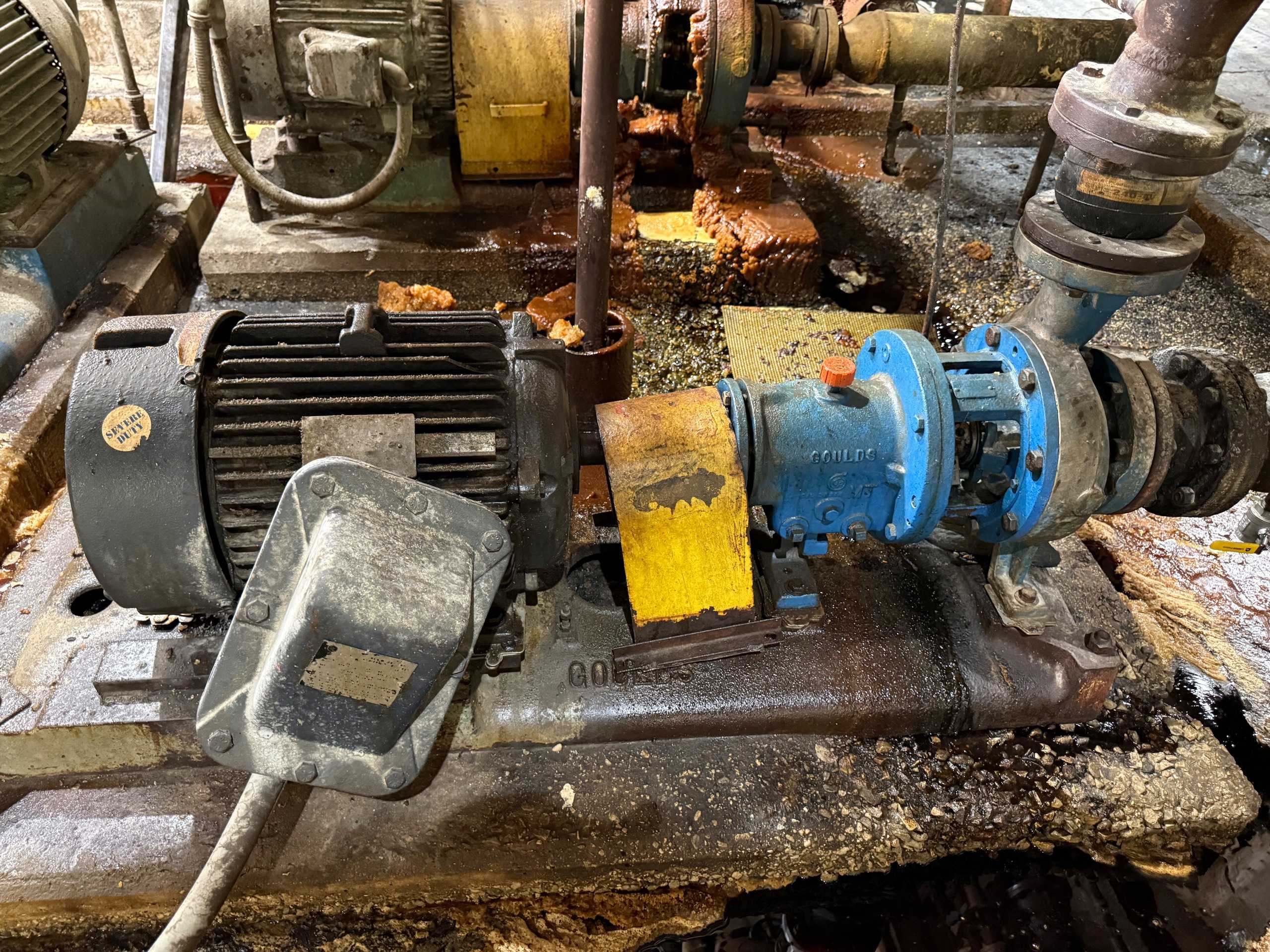 GOULDS 3196 PUMP & 25HP MOTOR ASSEMBLY - PUMP & MOTOR ASSEMBLY