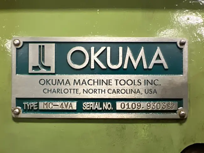 OKUMA MC-4VA VERTICAL MACHINING CENTER - undefined