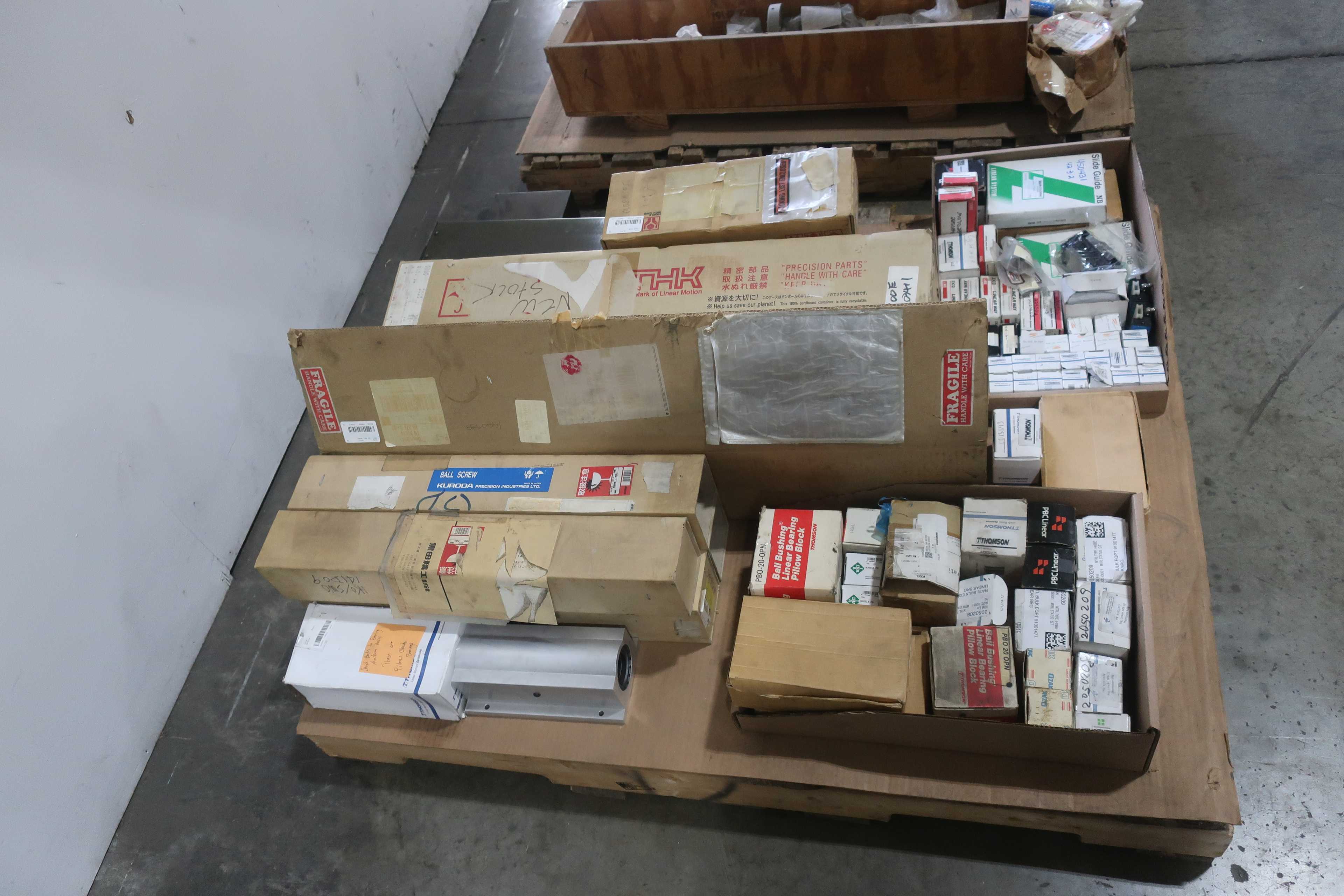 SKU 1775542 - 2 PALLETS OF ASSORTED LINEAR BALLSCREWS - LINEAR BEARING