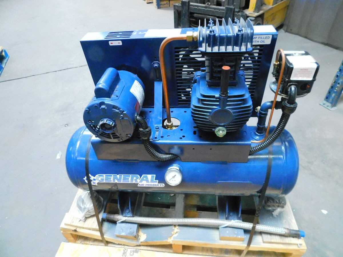 GENERAL LT20033A AC, 1/3 HP, 120/240V1PH, 3 GAL, 100 PSI, 2.2 CFM@40 PSI, 1.3 CFM@90 PSI - STATIONARY AIR COMPRESSOR