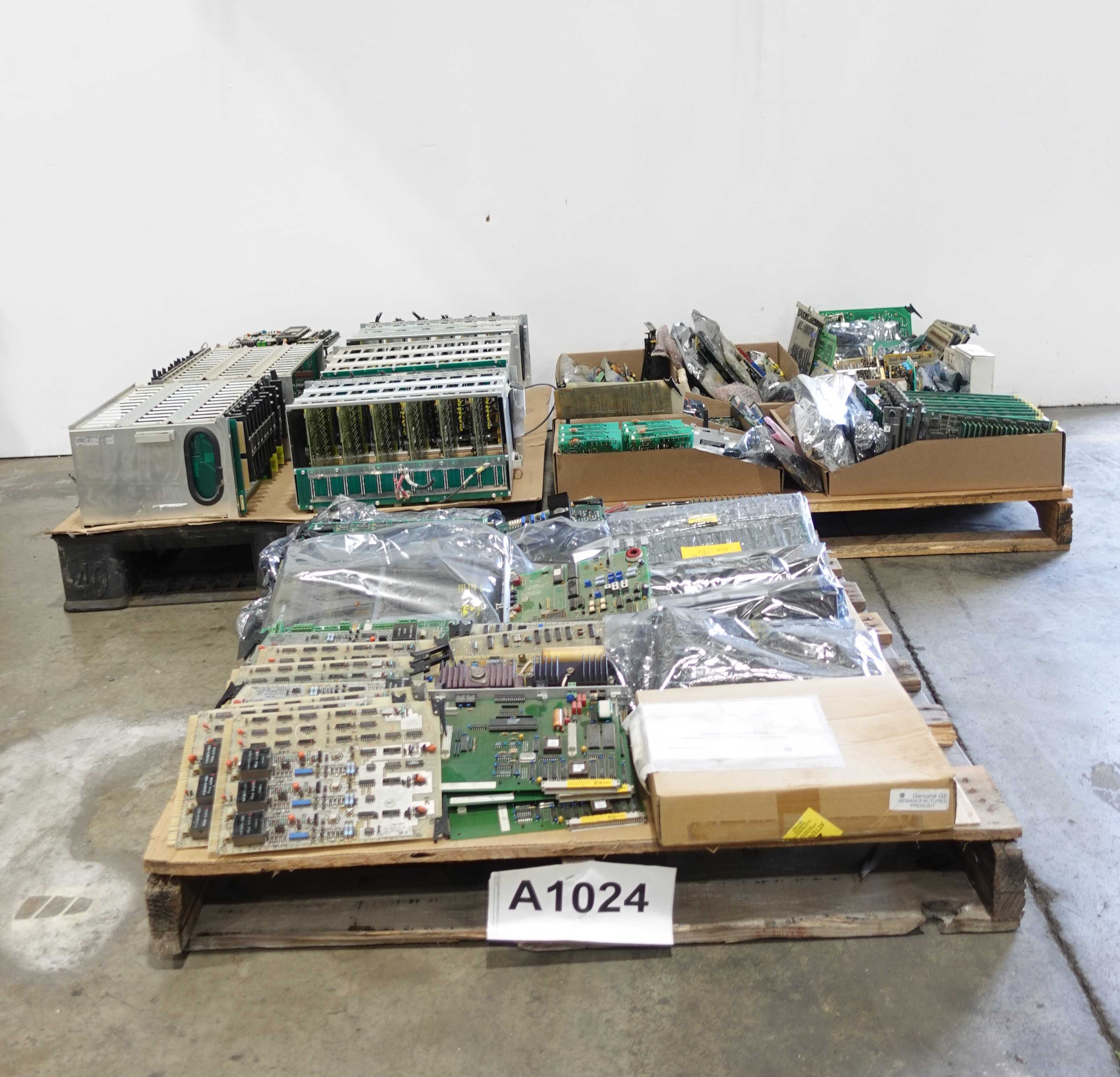3 PALLETS OF ASSORTED PCB CIRCUIT BOARDS