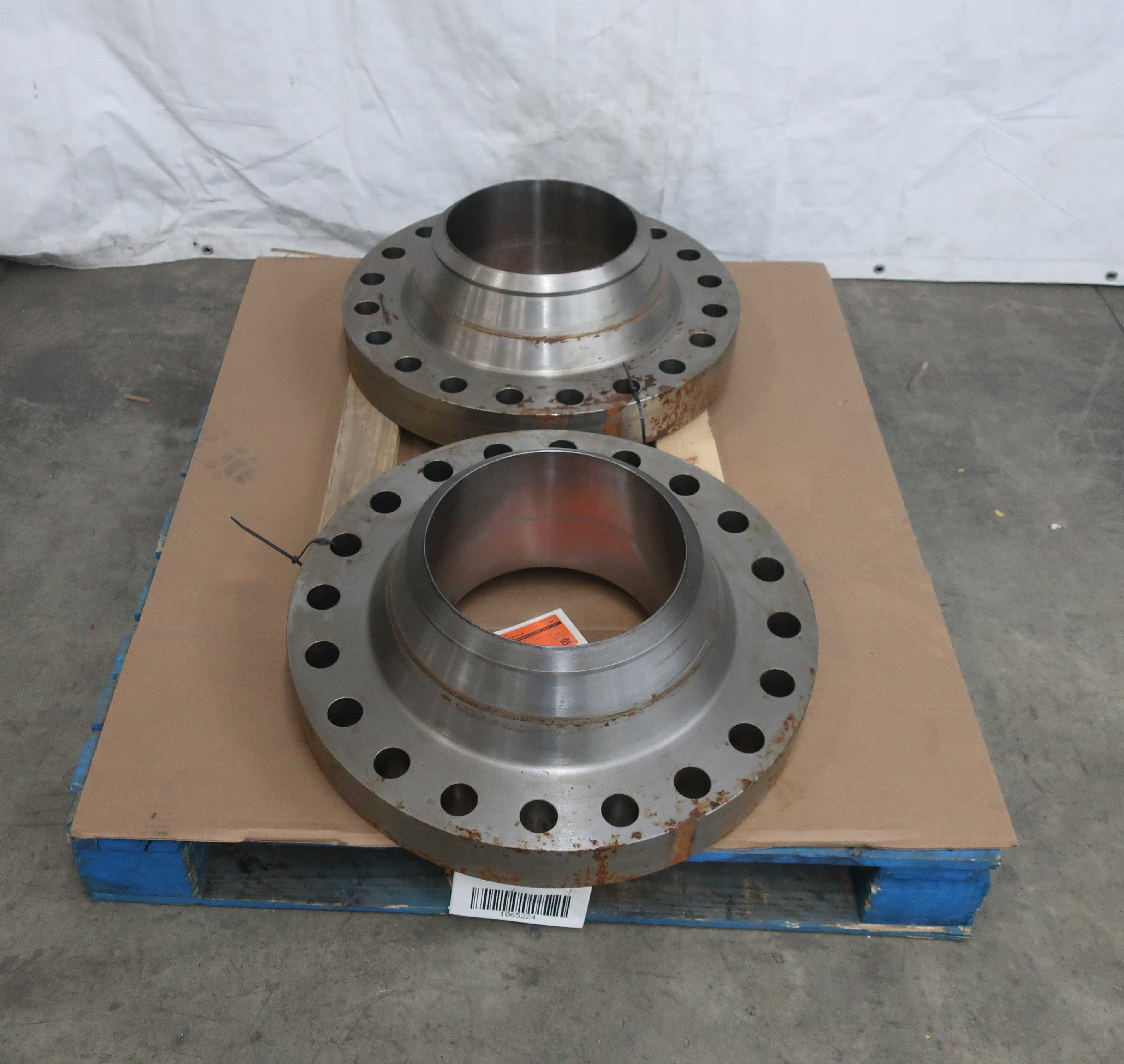LOT OF 2 STEEL PIPE FLANGES, 12 IN - PIPE & TUBE FITTINGS