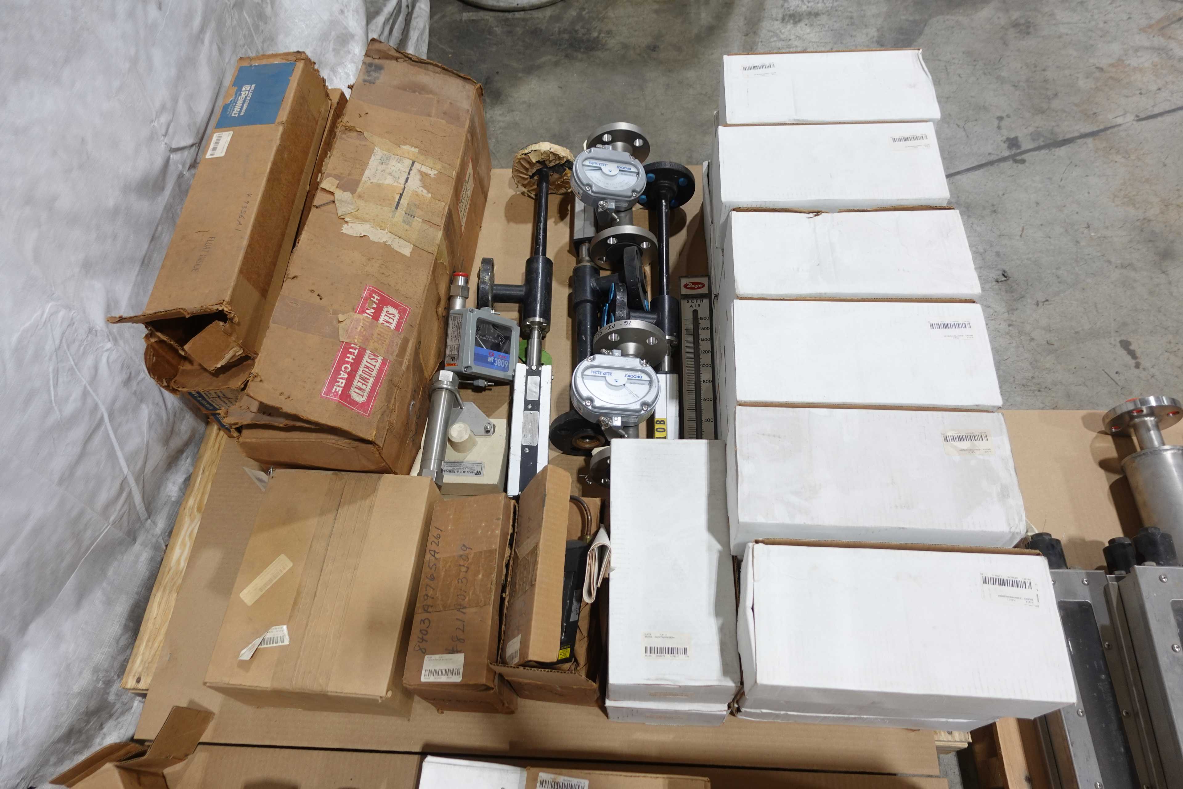 SKU 1728201 - 3 PALLETS OF ASSORTED FLOW METERS - FLOW METER