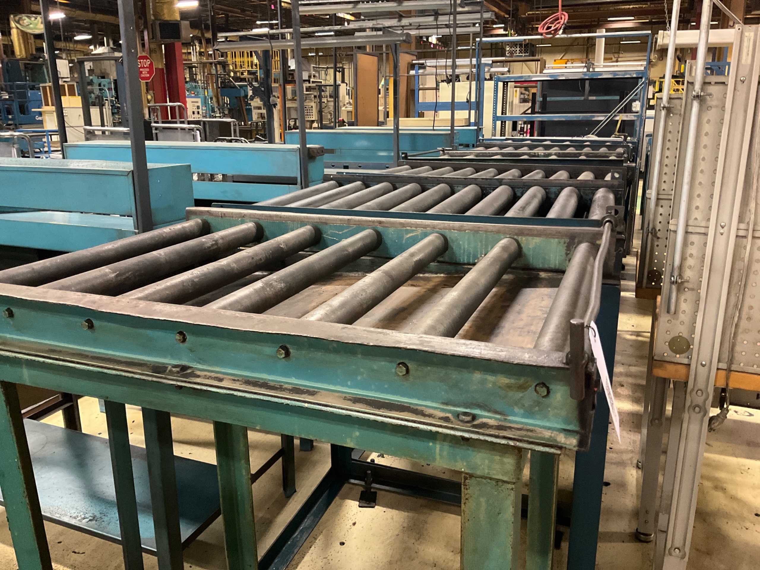 QTY: 6 ROLLER CONVEYOR QTY: 6 ROLLER CONVEYOR