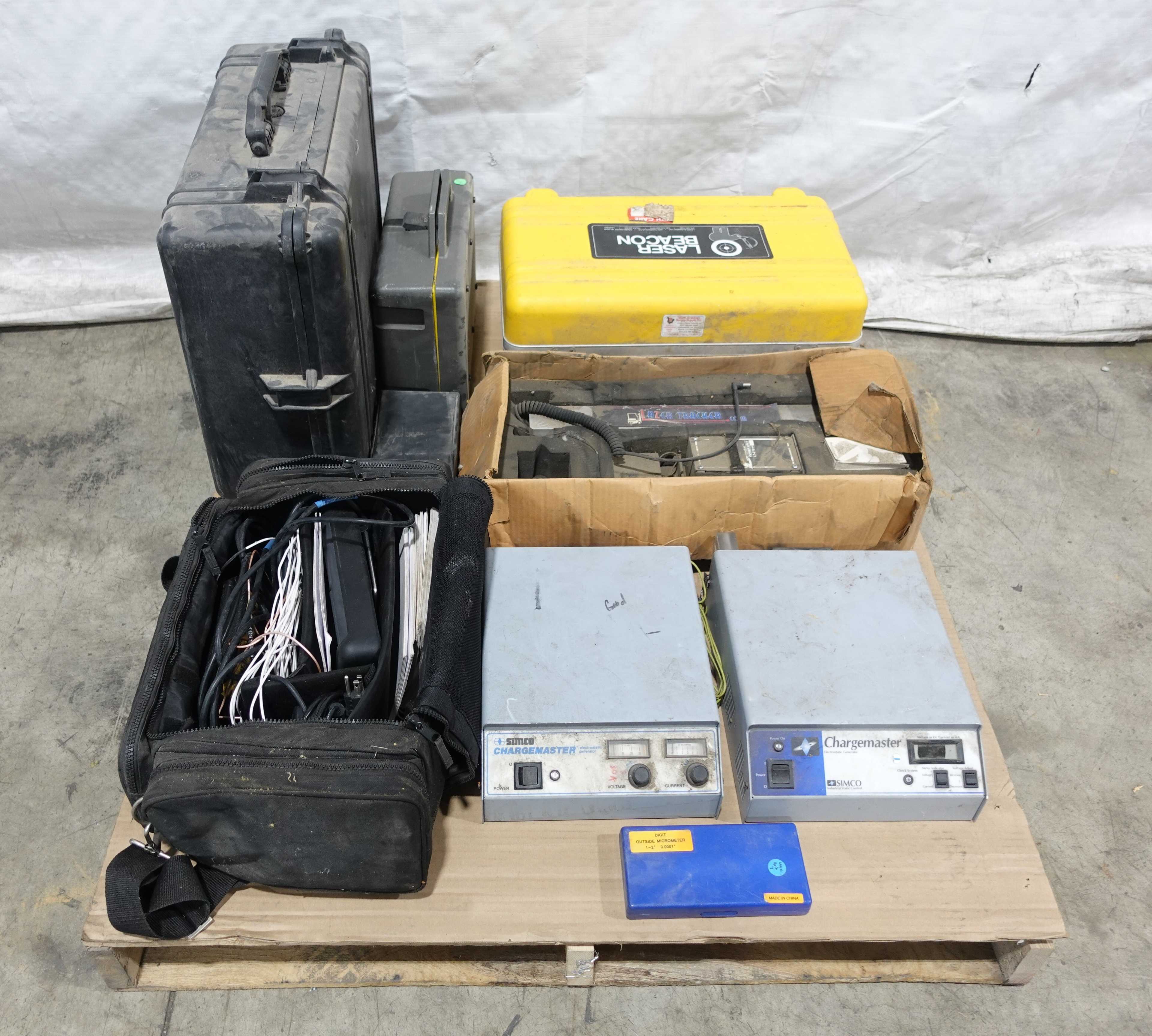 PALLET OF ASSORTED LASER, TEST, AND MEASUREMENT EQUIPMENT - ELECTRICAL TESTING EQUIPMENT