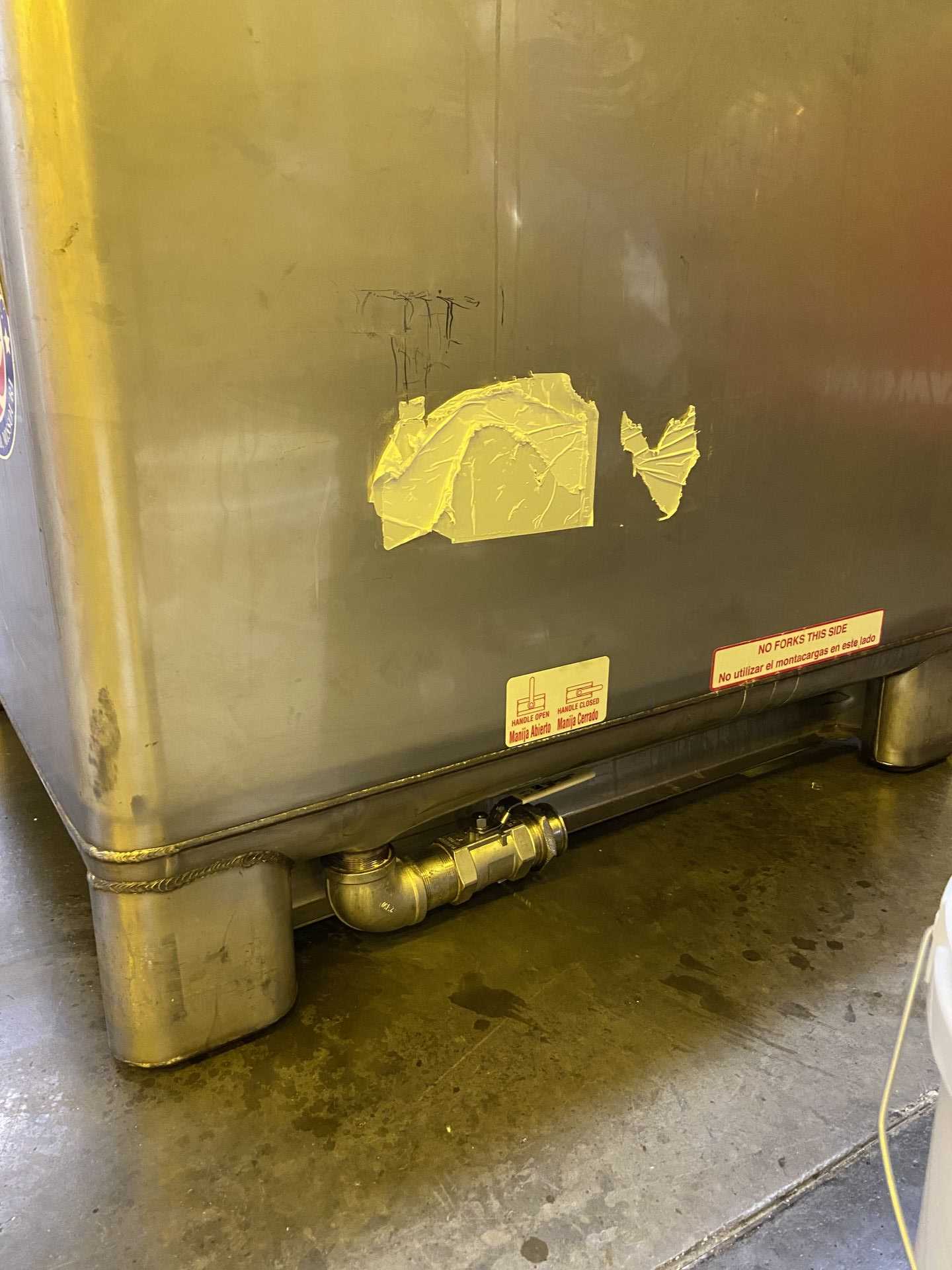 TRANSTORE/METALCRAFT 300 GALLON STAINLESS STEEL IBC TOTE - PROCESS EQUIPMENT