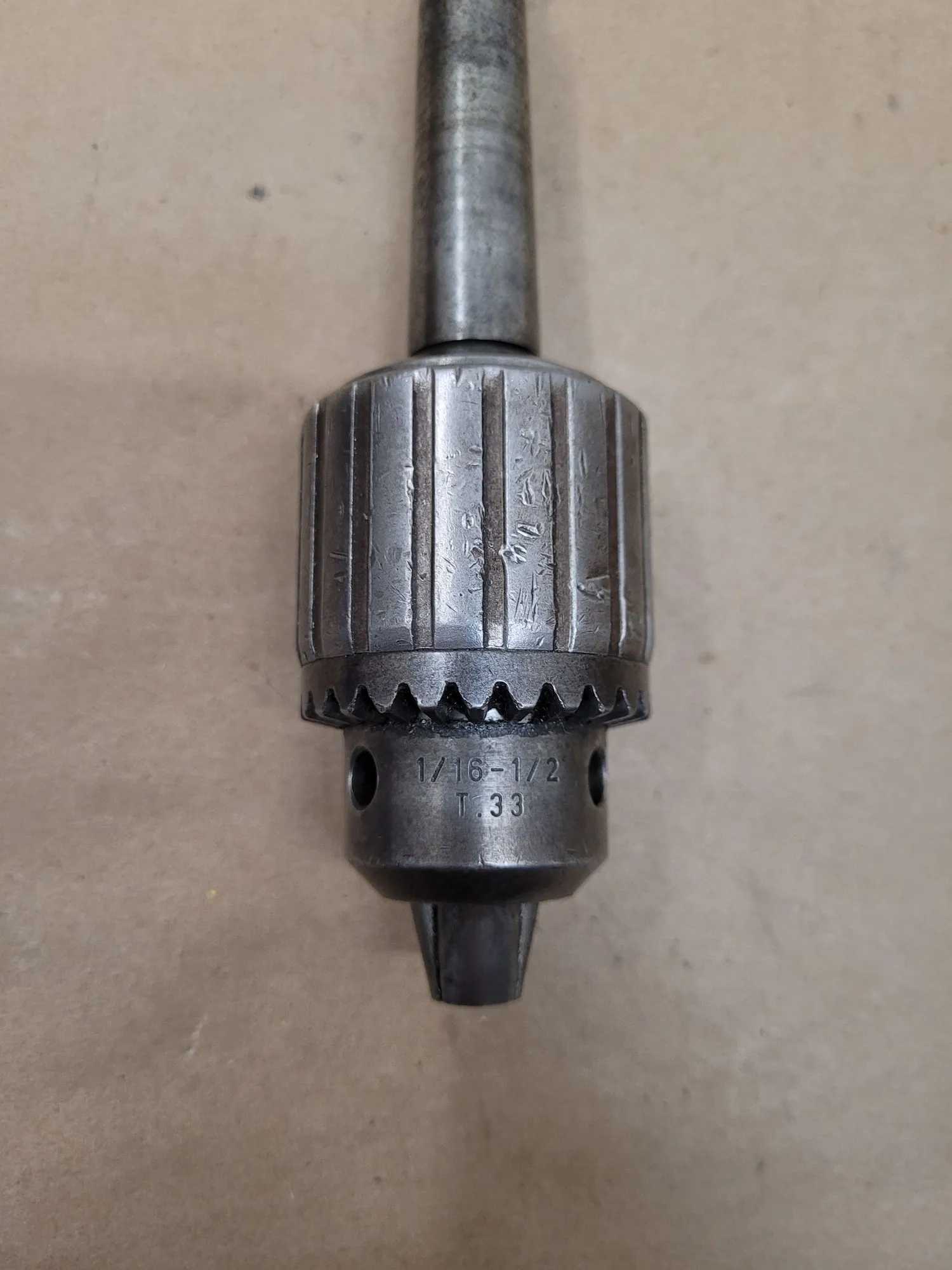 ROHITI T.33 DRILL CHUCK - CAPACITY 1/16"-1/2" - #2 MT ARBOR - MACHINE TOOLING