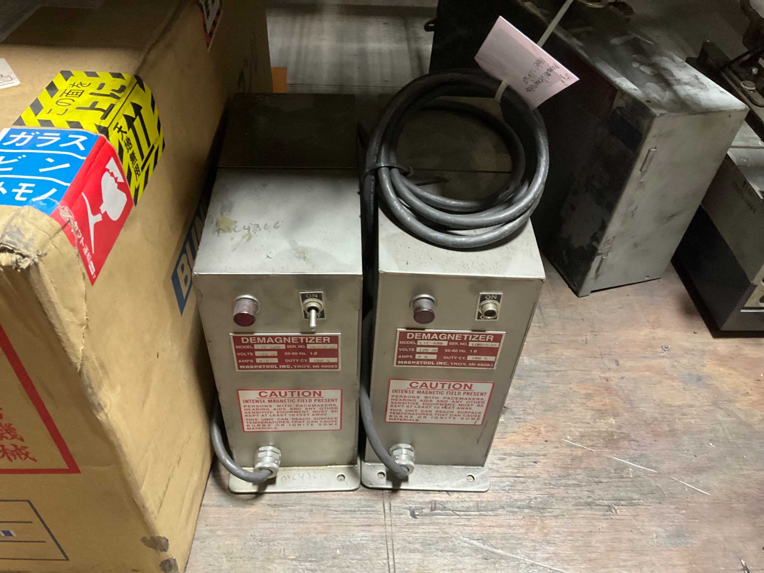 QTY 2: MAGNETOOL LTC-600 DEMAGNETIZER - PROCESS EQUIPMENT