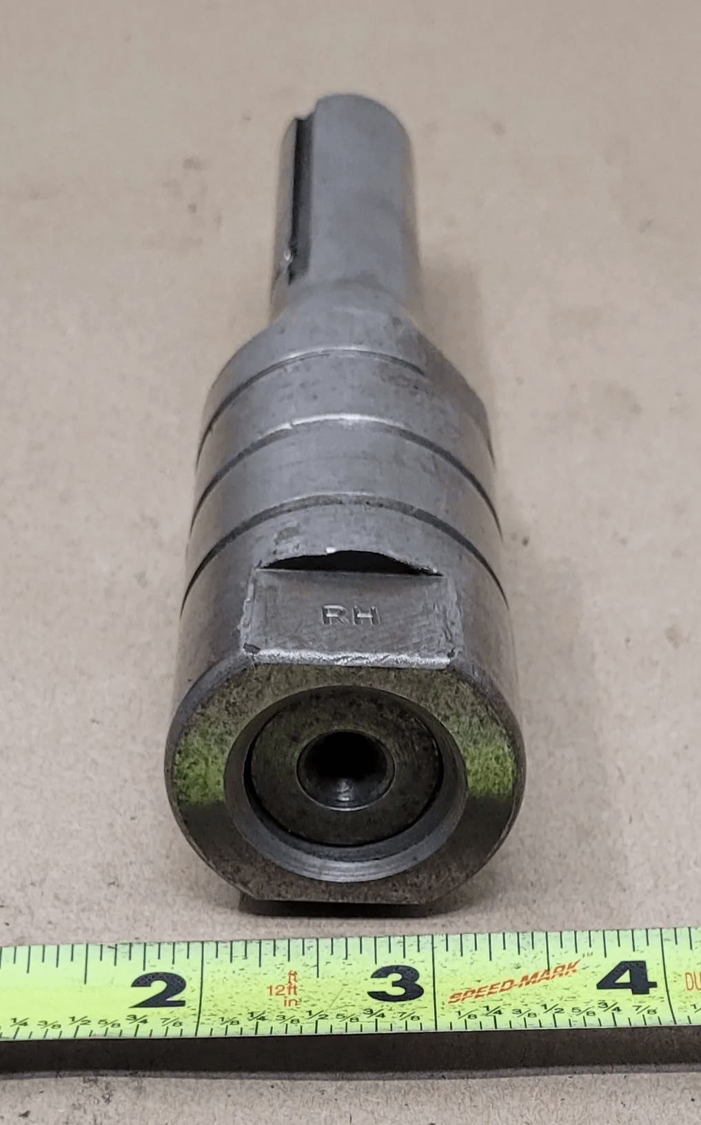 BRIDGEPORT SLITTING SAW ARBOR, R8 SHANK, 7-1/4" OAL, 1" THREADED DIA, 1.60" NUT - MACHINE TOOLING
