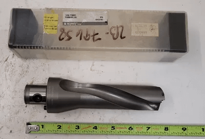 KOMET KUB TRIGON INDEXABLE DRILL V30, 1.4” DRILL DIAMETER, 2 FLUTES, 28MM SHANK - MACHINE TOOLING