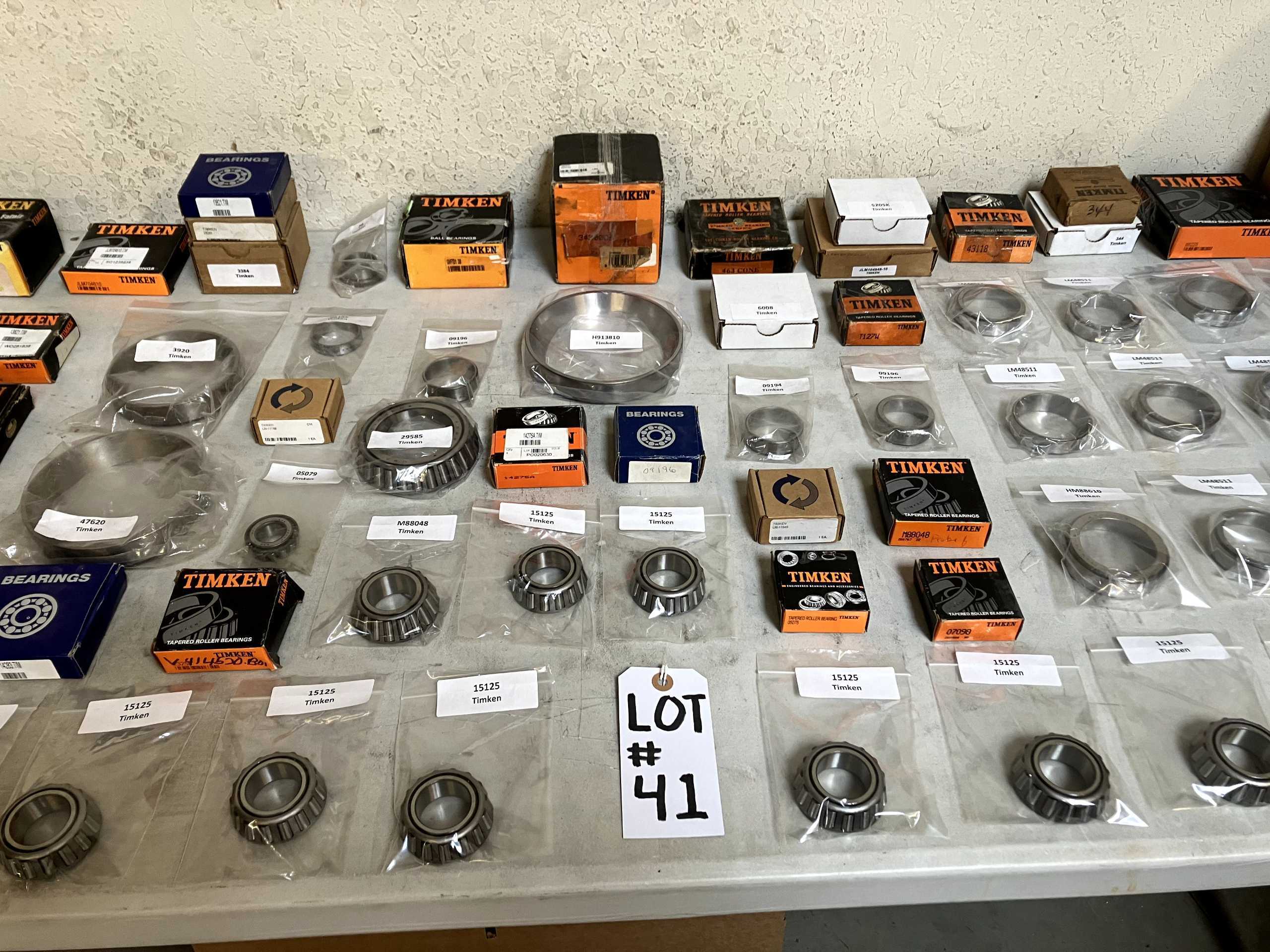 QTY 86: ASSORTED TIMKEN BEARINGS - BEARINGS