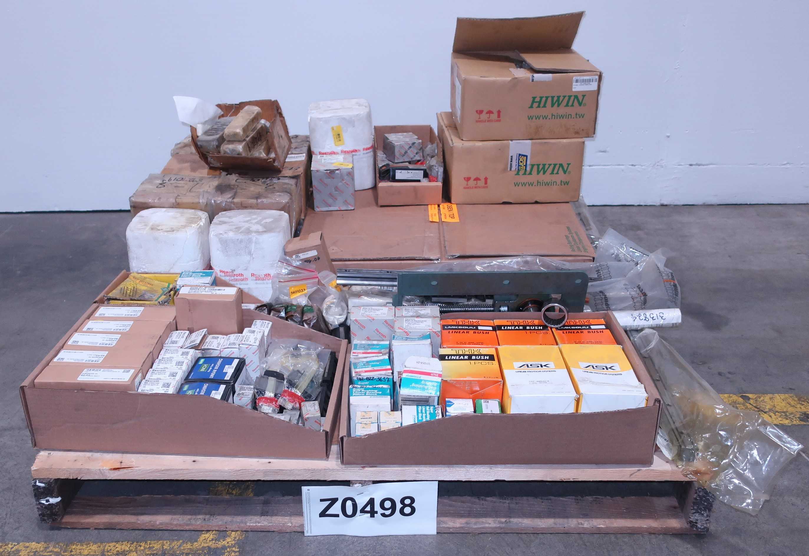 PALLET OF ASSORTED LINEAR BEARINGS - LINEAR MOTION