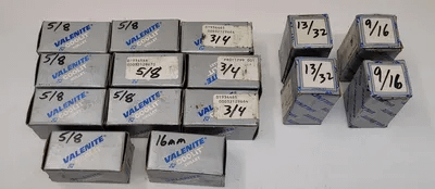 VALENITE VCFC COOLIT COLLET SET (15 PIECES) – VARIOUS INCH AND METRIC SIZES - MACHINE TOOLING
