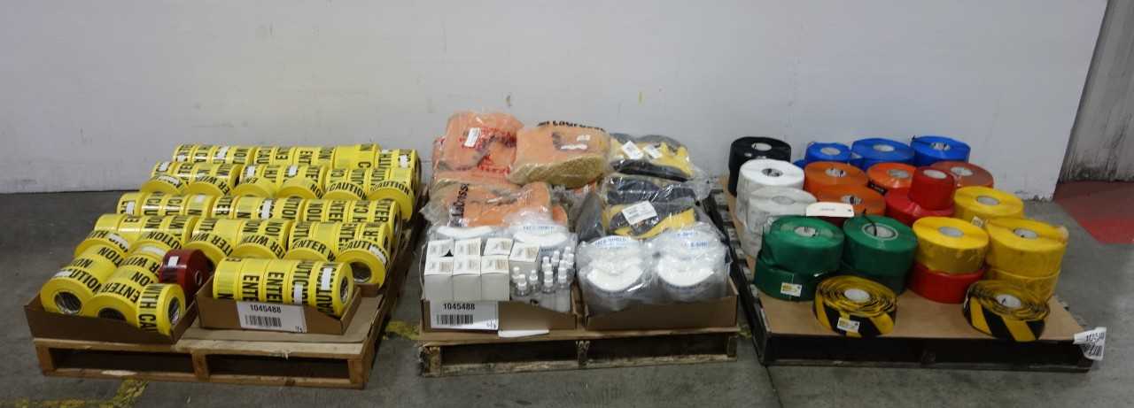 3 PALLETS OF ASSORTED SAFETY SUPPLIES AND PPE - PPE