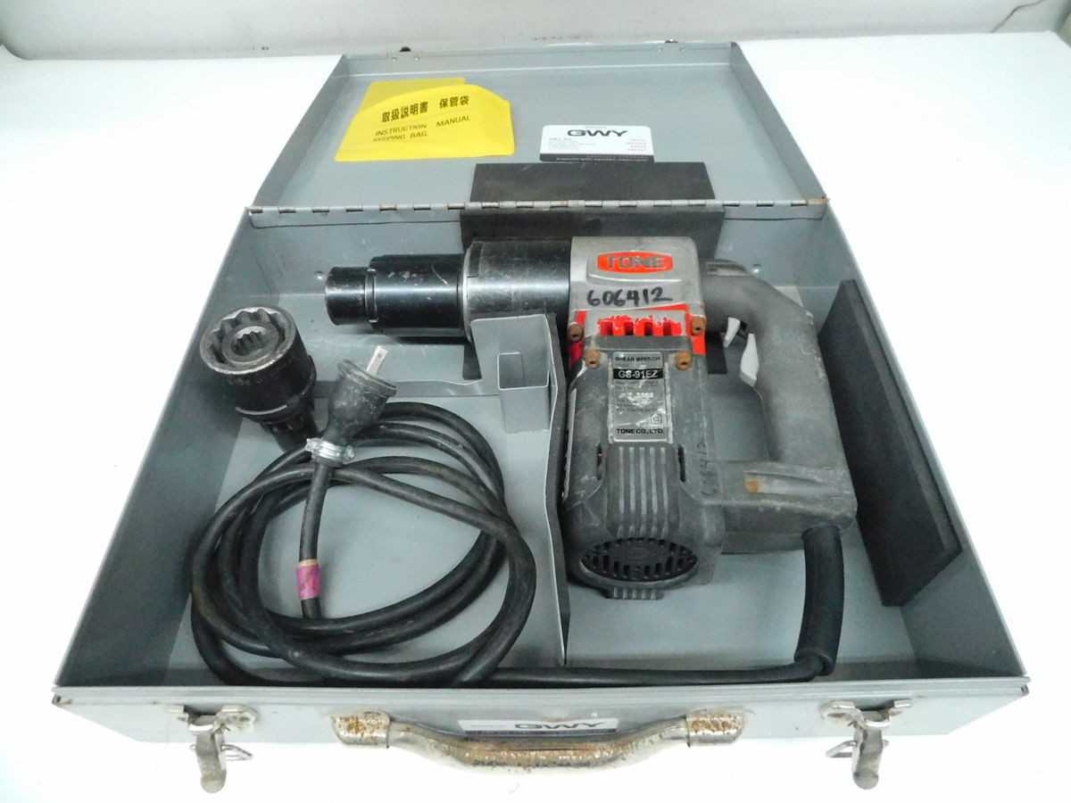 TONE GS-91EZ SHEAR WRENCH, 810 LBF.FT TORQUE, 1750W POWER, M16-M22 5/8-7/8" BOLT, 10.0 KG - HAND TOOLS