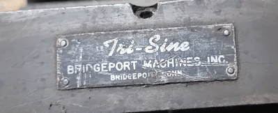 BRIDGEPORT TRI-SINE TABLE TITLED ANGLE PLATE - MACHINE TOOLING