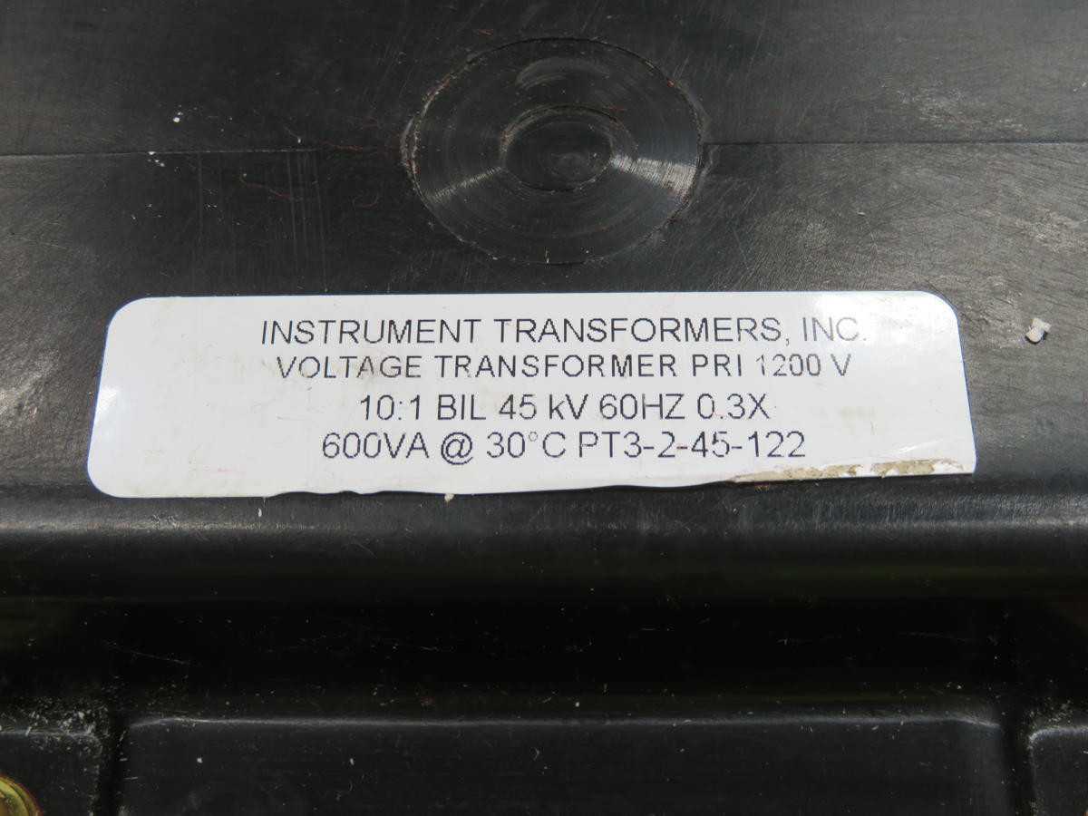 INSTRUMENT TRANSFORMERS PT3-2-45-122, OTHER TRANSFORMER - POWER TRANSFORMERS