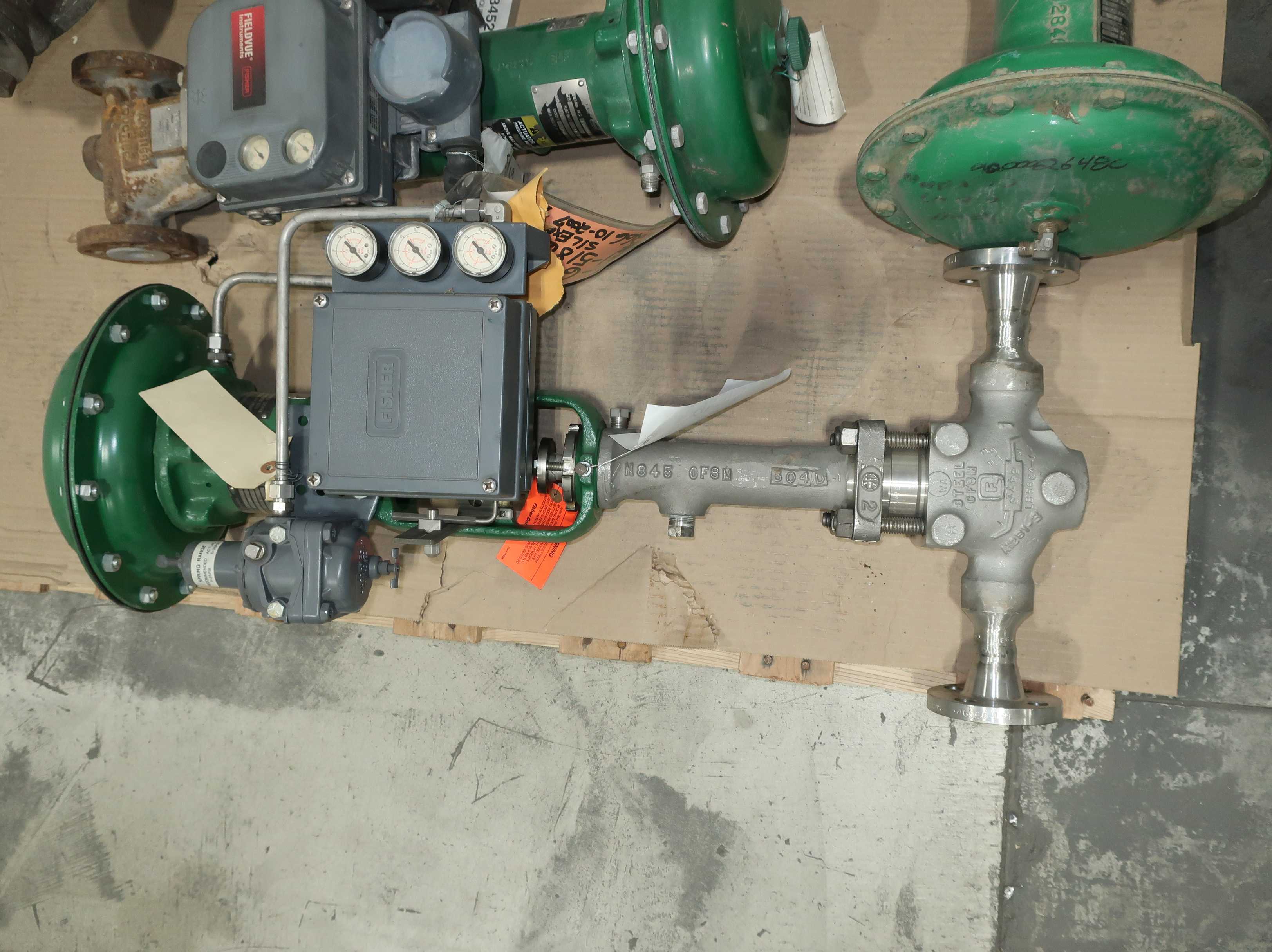 SKU 1760192 - PALLET OF ASSORTED FISHER CONTROL VALVES - CONTROL VALVE