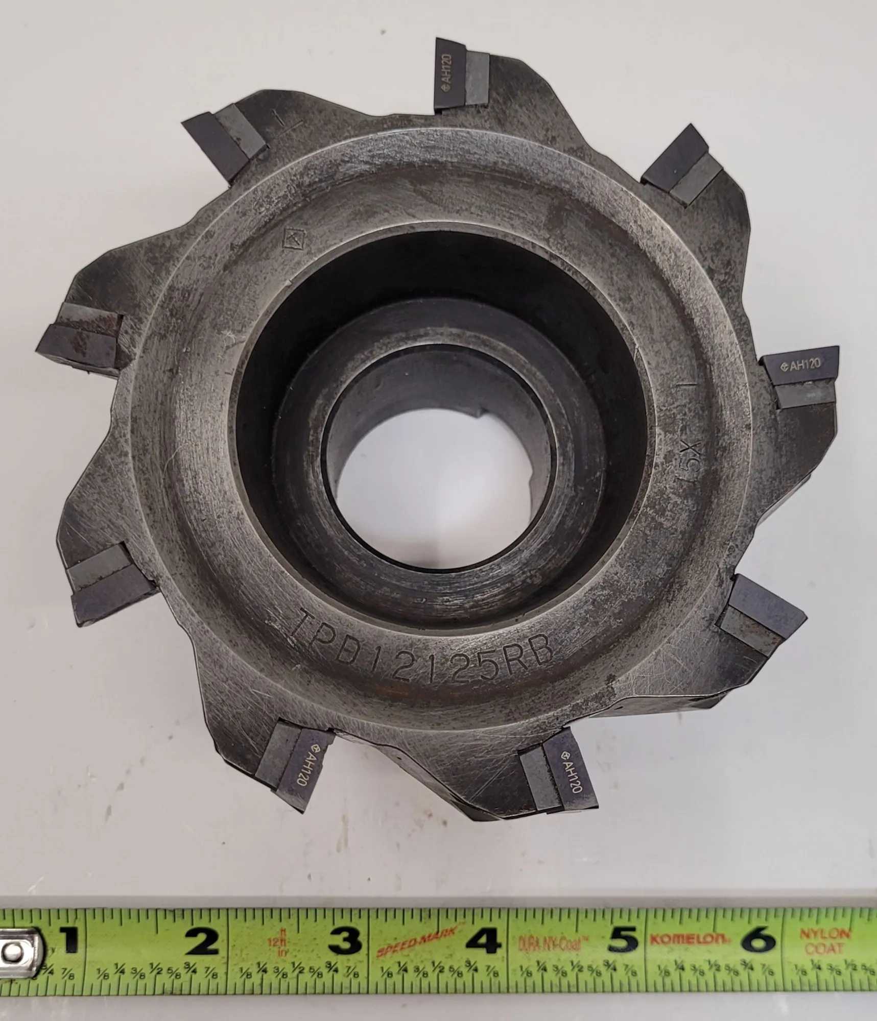 TUNGALOY TPD12125RB END MILL FOR SHOULDER MILLING 4.92IN CUTTING DIAMETER 9 FLUTE 1.5IN ARBOR - MACHINE TOOLING