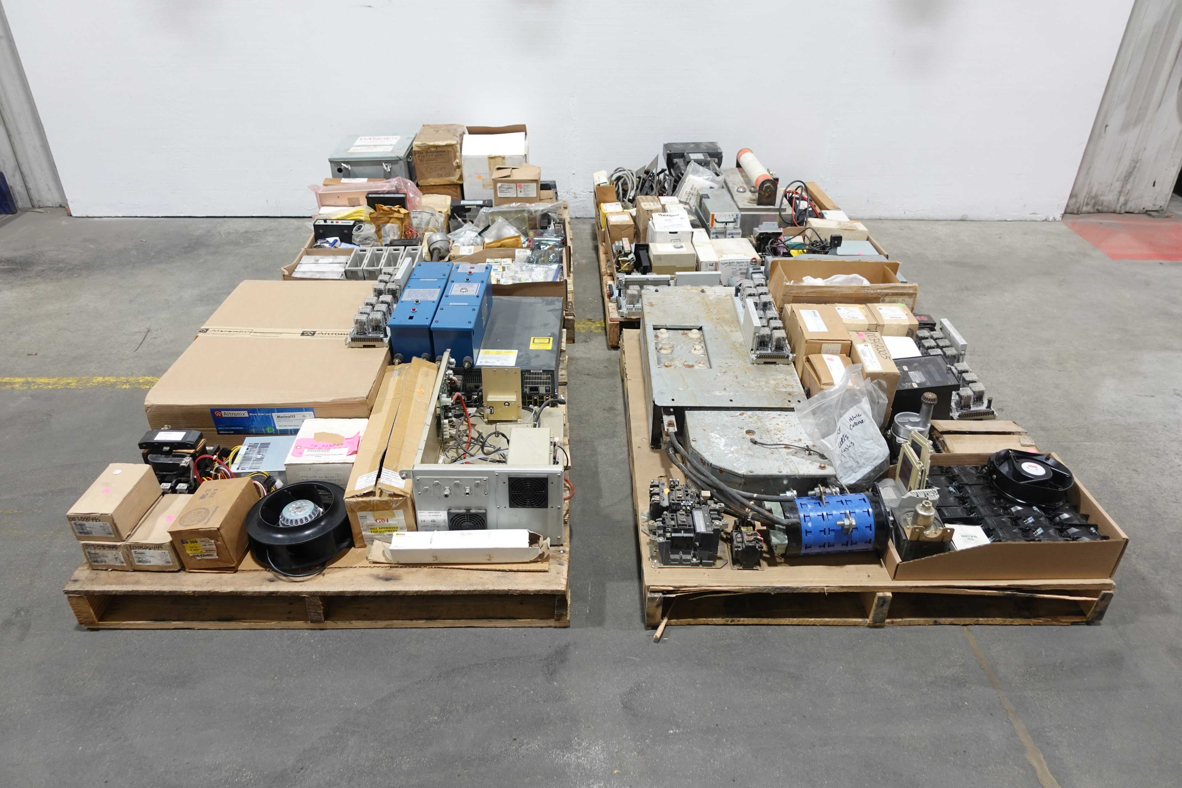 4 PALLETS OF ASSORTED ELECTRICAL - ELECTRICAL COMPONENTS