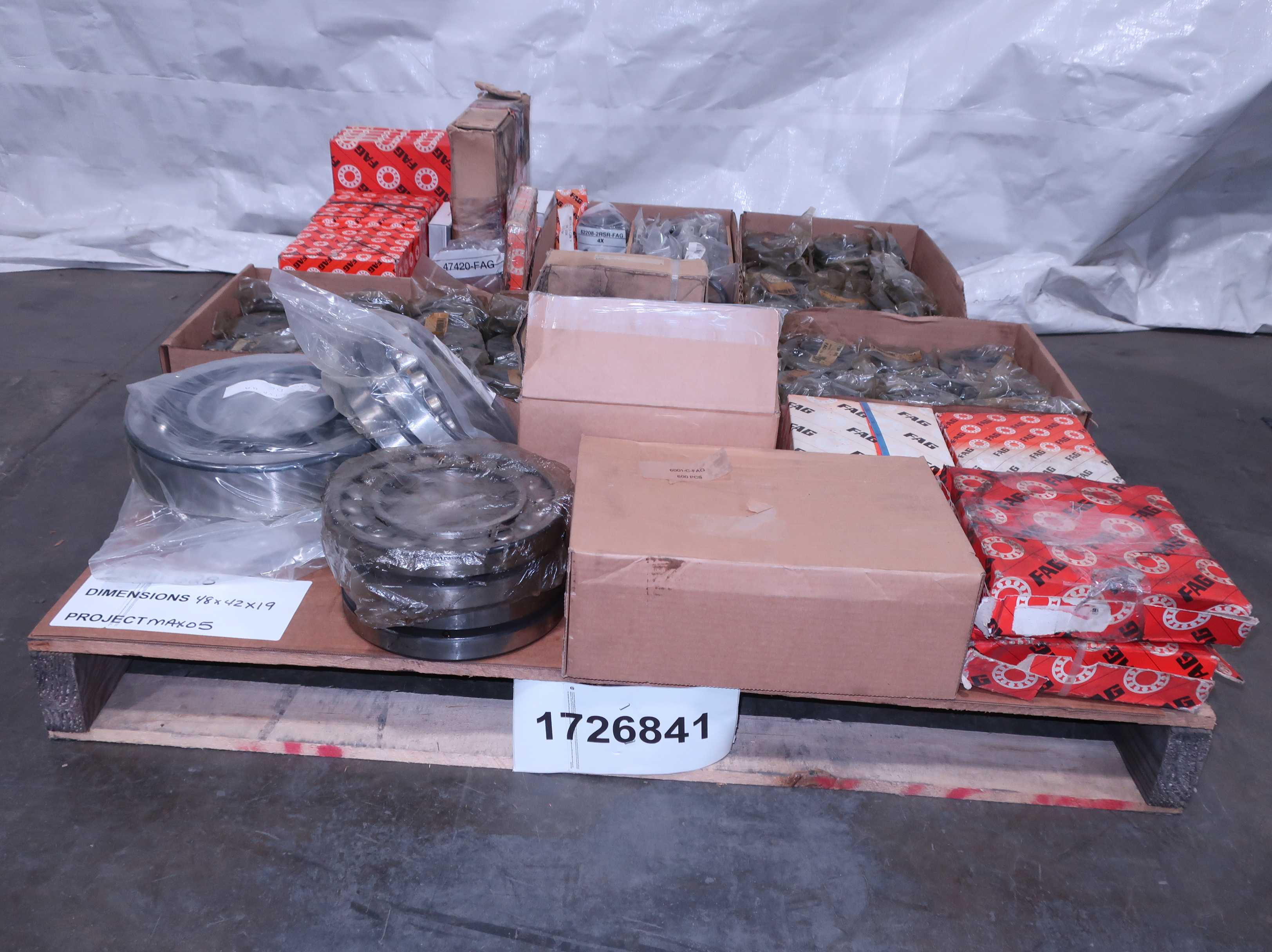 SKU 1726841 - PALLET OF ASSORTED FAG BEARINGS AND PARTS