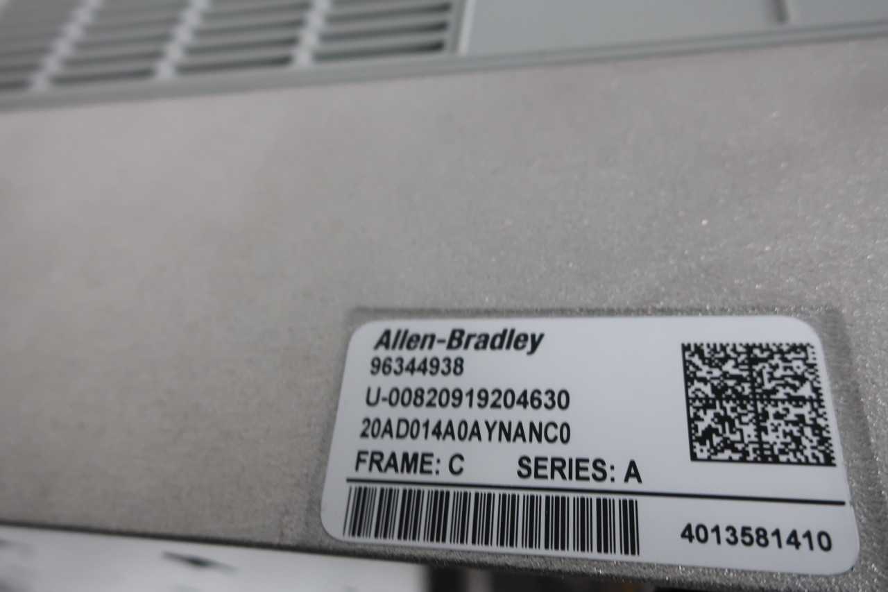 ALLEN BRADLEY 20AD014A0AYNANC0 POWERFLEX 70 VFD DRIVE - AC VFD DRIVE