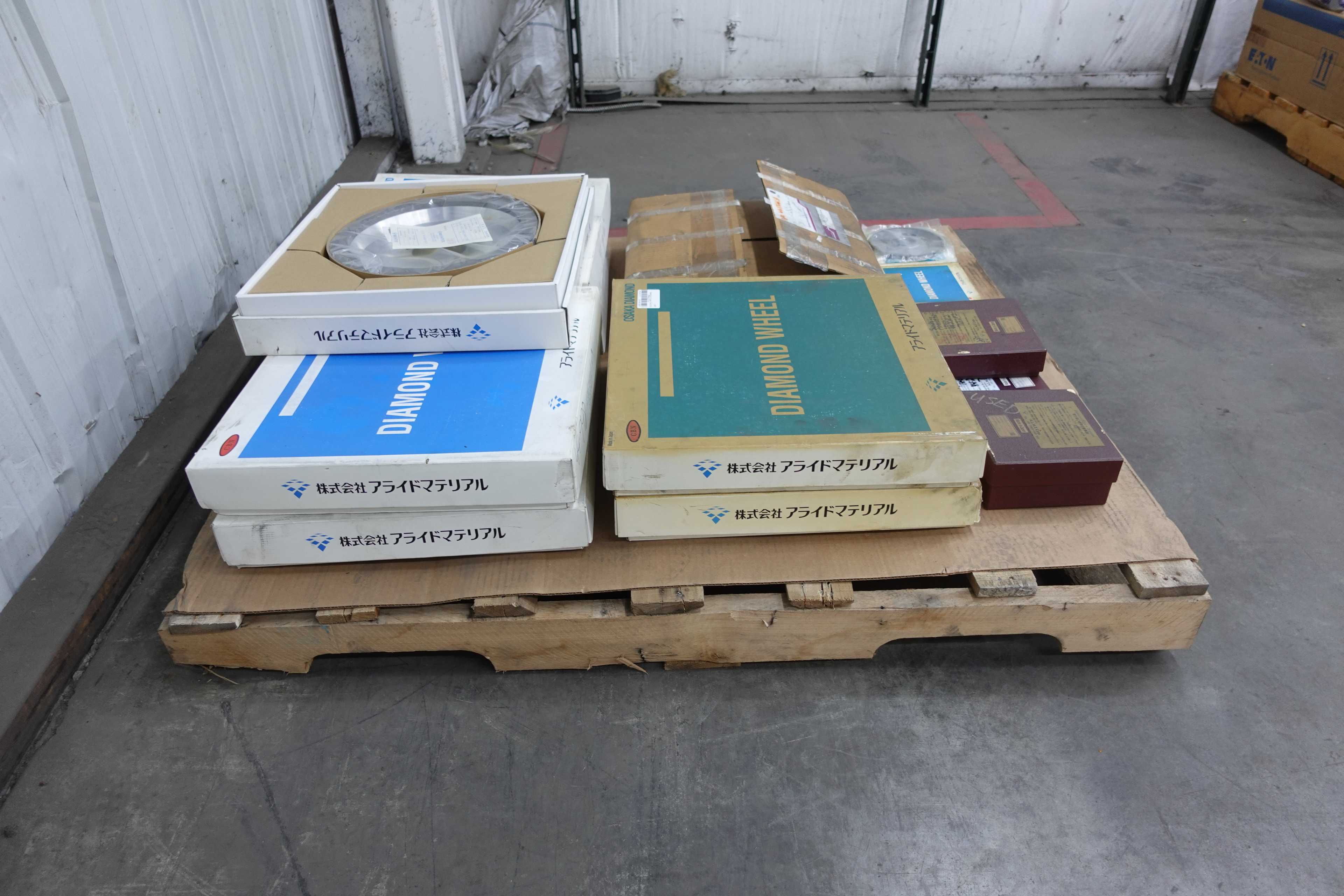 SKU 1724417 - PALLET OF ASSORTED OSAKA DIAMOND DIAMOND WHEELS - METAL CUTTING EQUIPMENT