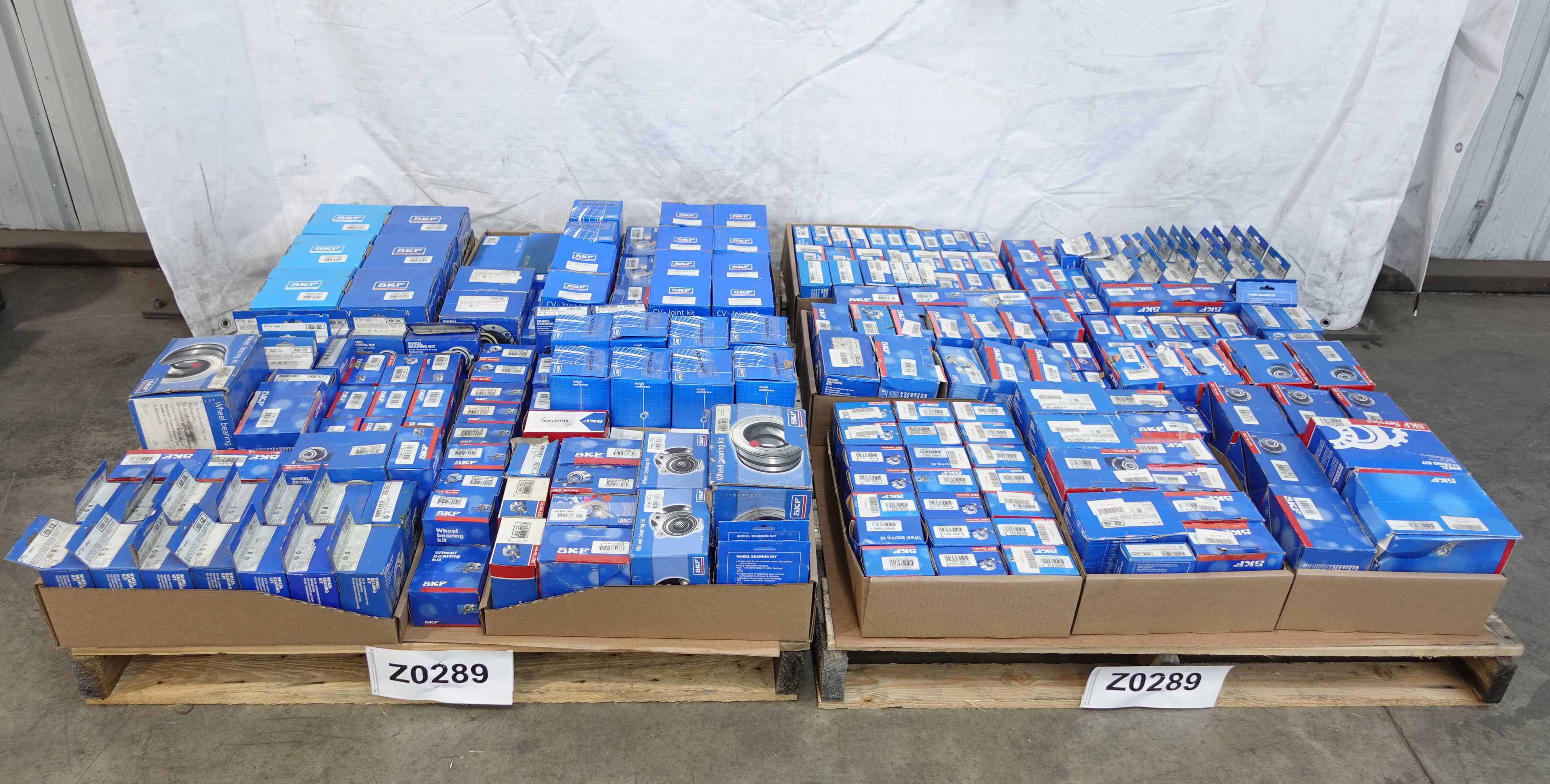 2 PALLETS OF ASSORTED SKF WHEEL BEARING KITS - POWER TRANSMISSION
