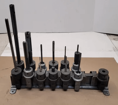 SUNNEN HONING MANDREL SET (SET OF 12) W/ RACK - MACHINE TOOLING