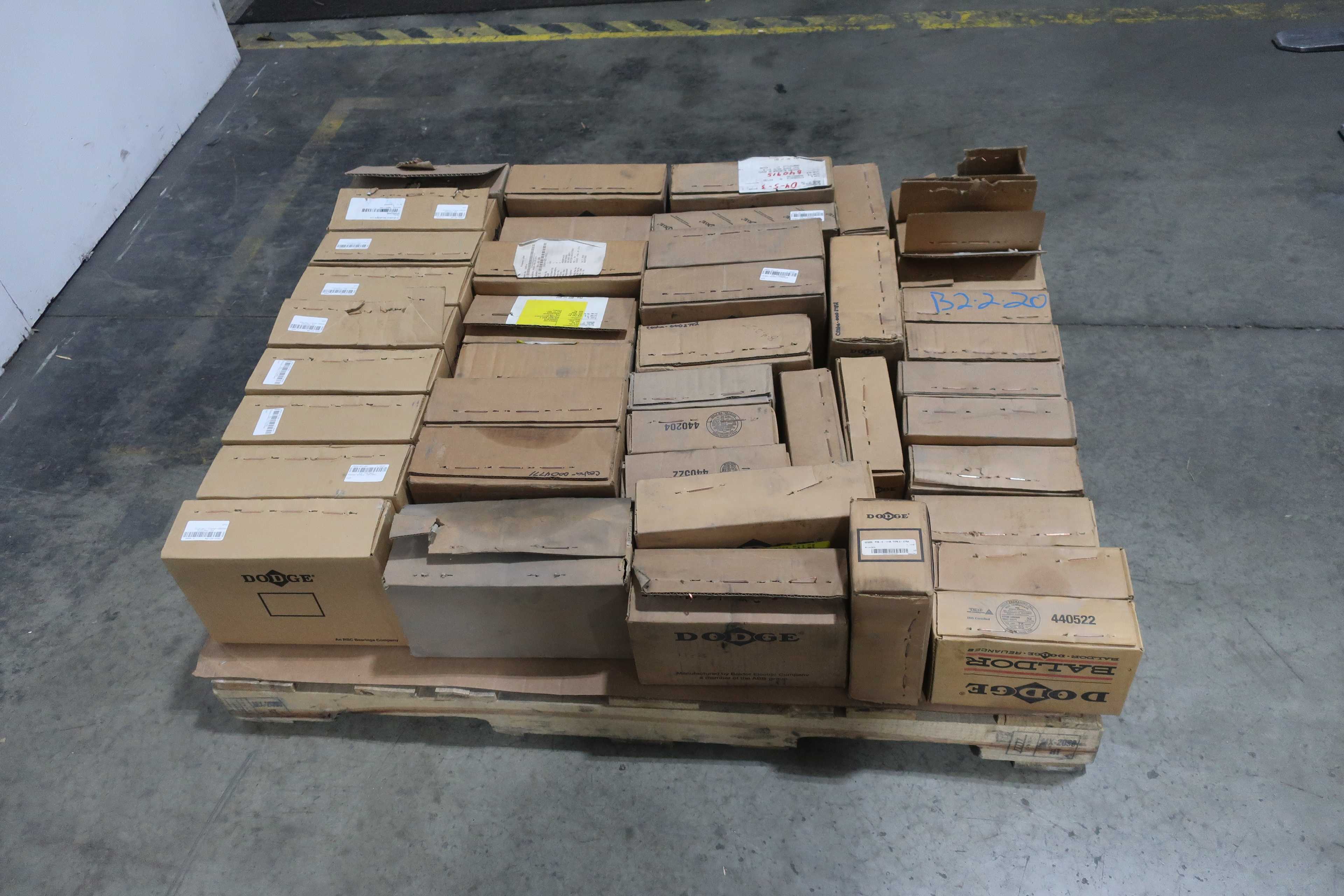 SKU 1749047 - PALLET OF ASSORTED DODGE PILLOW BLOCK BEARINGS - BEARINGS
