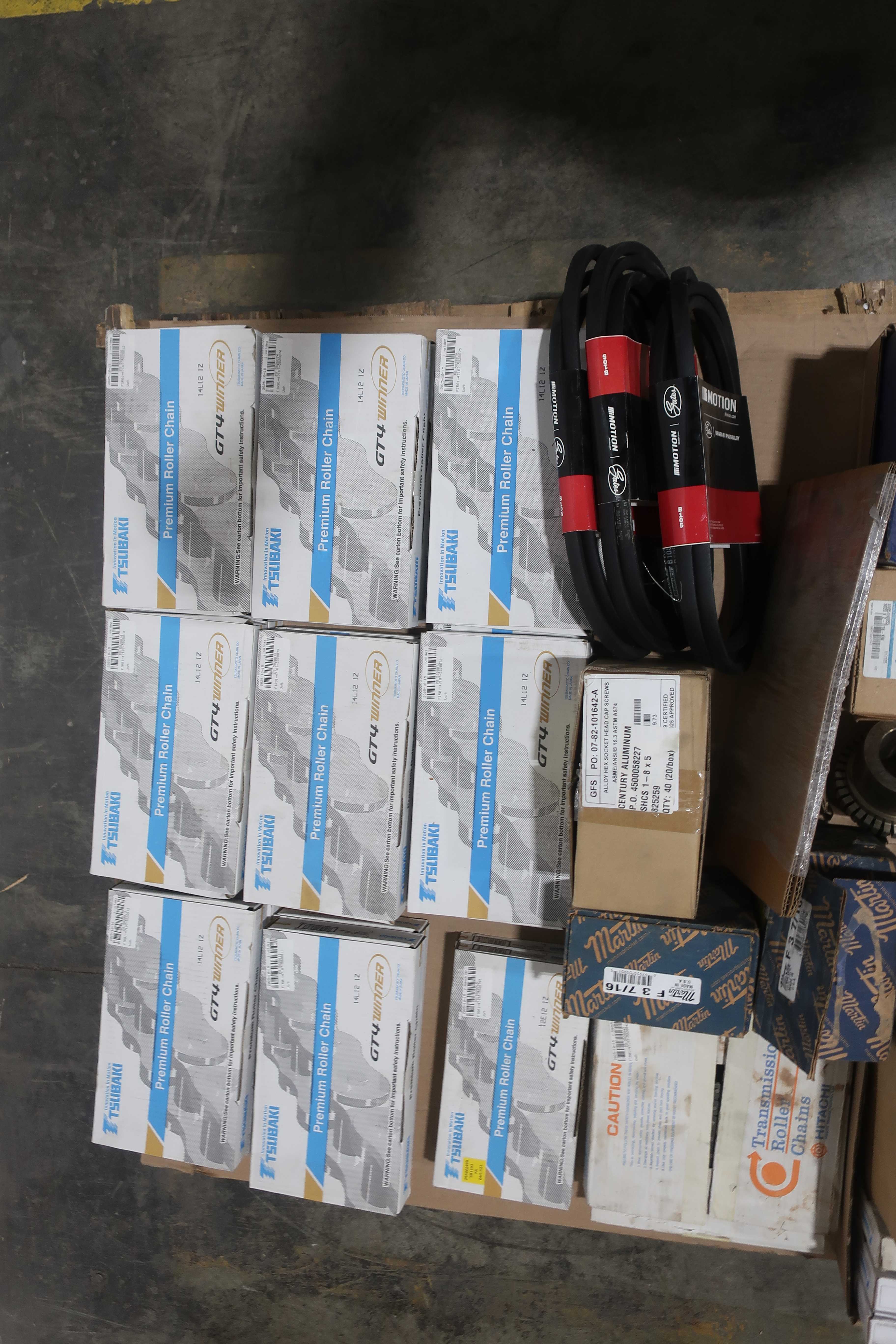 SKU 1742197 - 4 PALLETS OF ASSORTED POWER TRANSMISSION REPLACEMENT PARTS - POWER TRANSMISSION