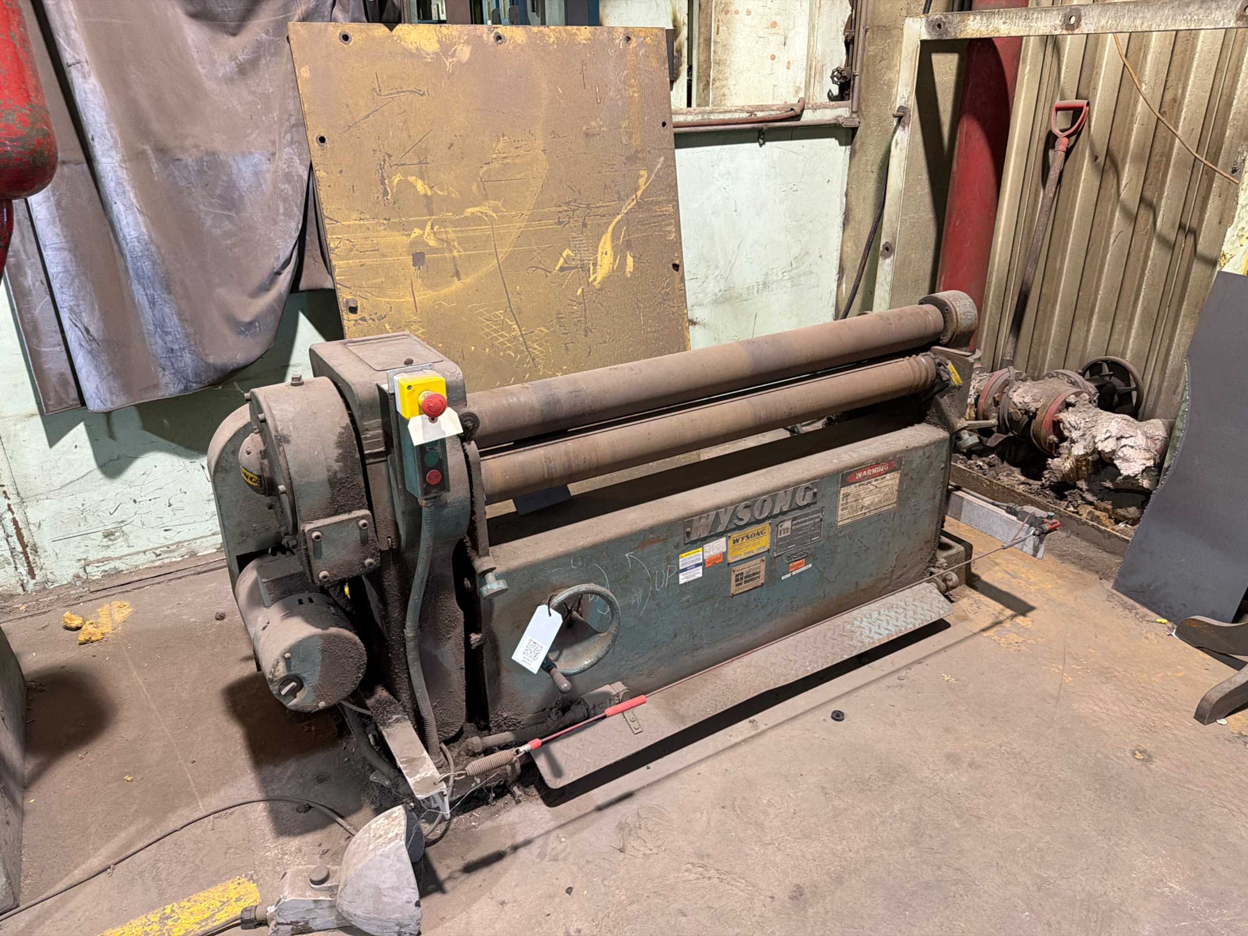 WYSONG AND MILES B-48 SLIP ROLL, 48IN X 12-14GA, 4.25IN ROLL DIA, 1.5 HP, AIR DROP END - ROLL FORMERS