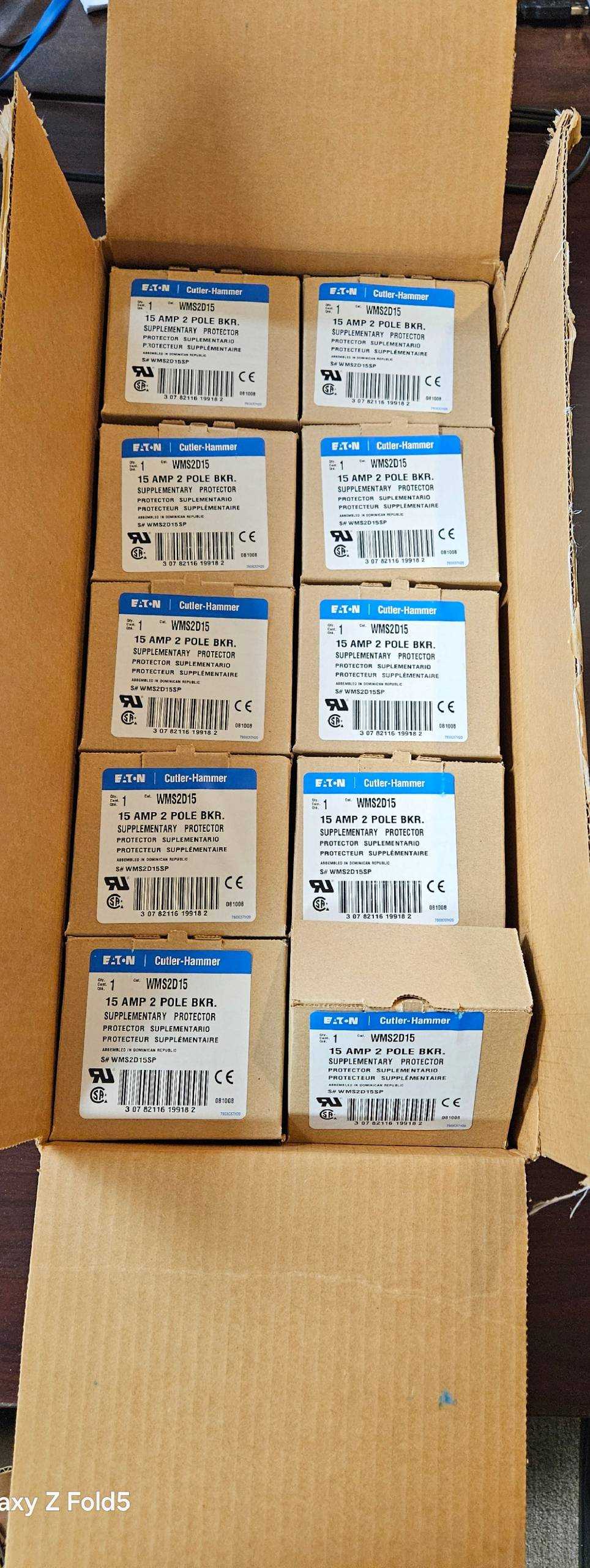 EATON CUTLER-HAMMER WMS2D15 CIRCUIT BREAKER - CIRCUIT BREAKERS