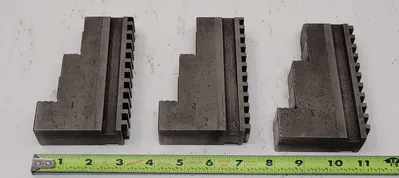 CHUCK JAWS – 3 PIECE SET (SET OF 3 JAWS) - MACHINE TOOLING