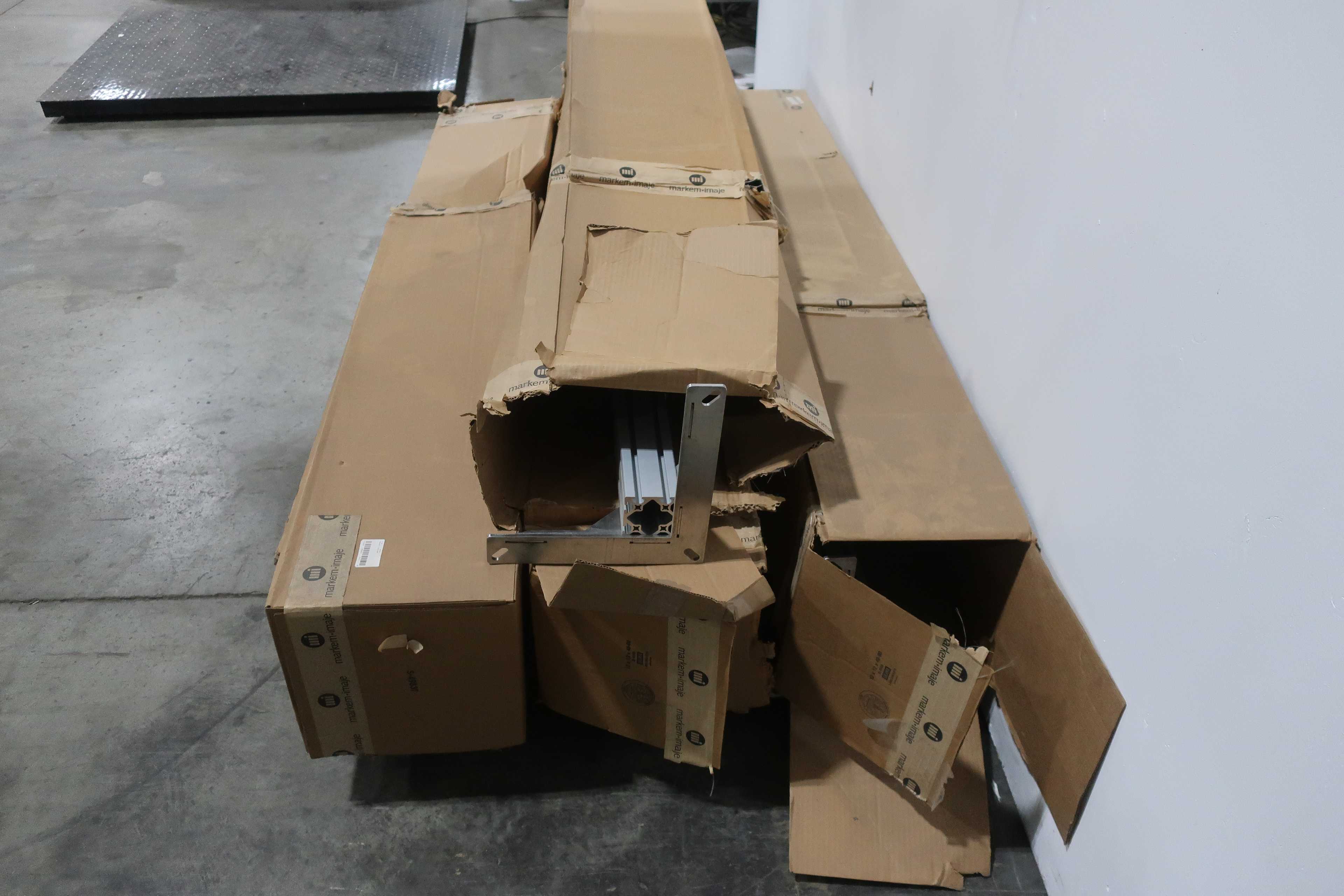 SKU 1740555 - LOT OF 4 MARKEM TIJ0012067 UPRIGHT CASEJET 72IN PRINTER STANDS - PRINTING
