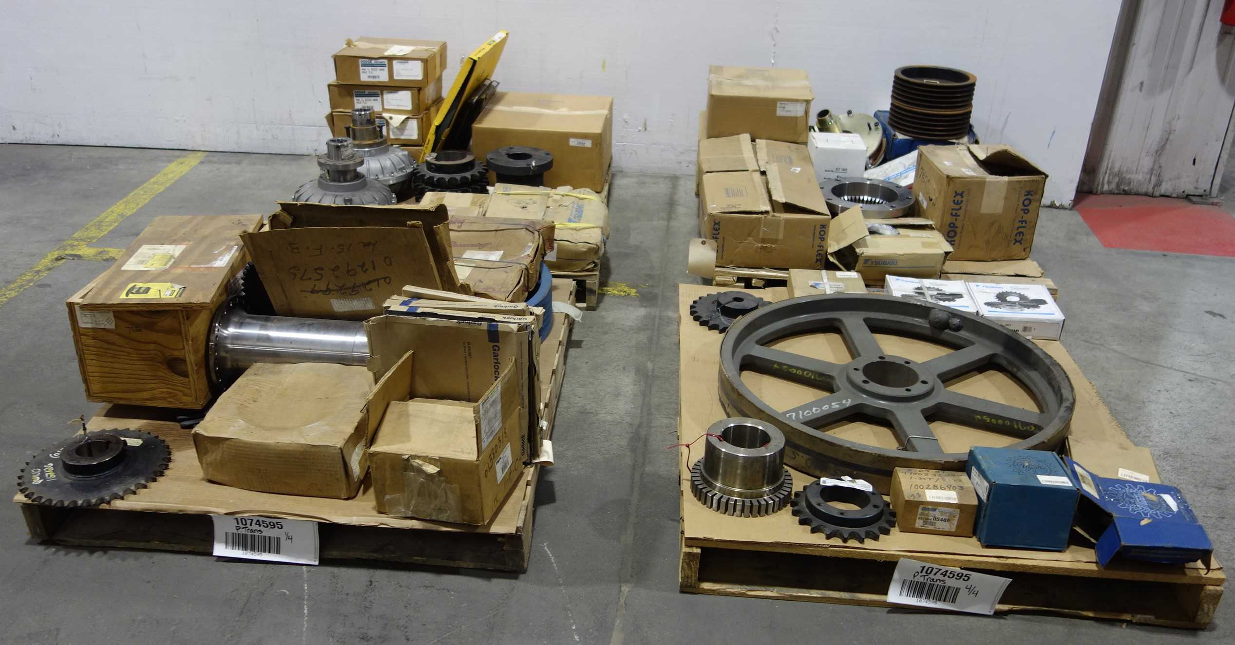4 PALLETS OF ASSORTED POWER TRANSMISSION REPLACEMENT PARTS - POWER TRANSMISSION